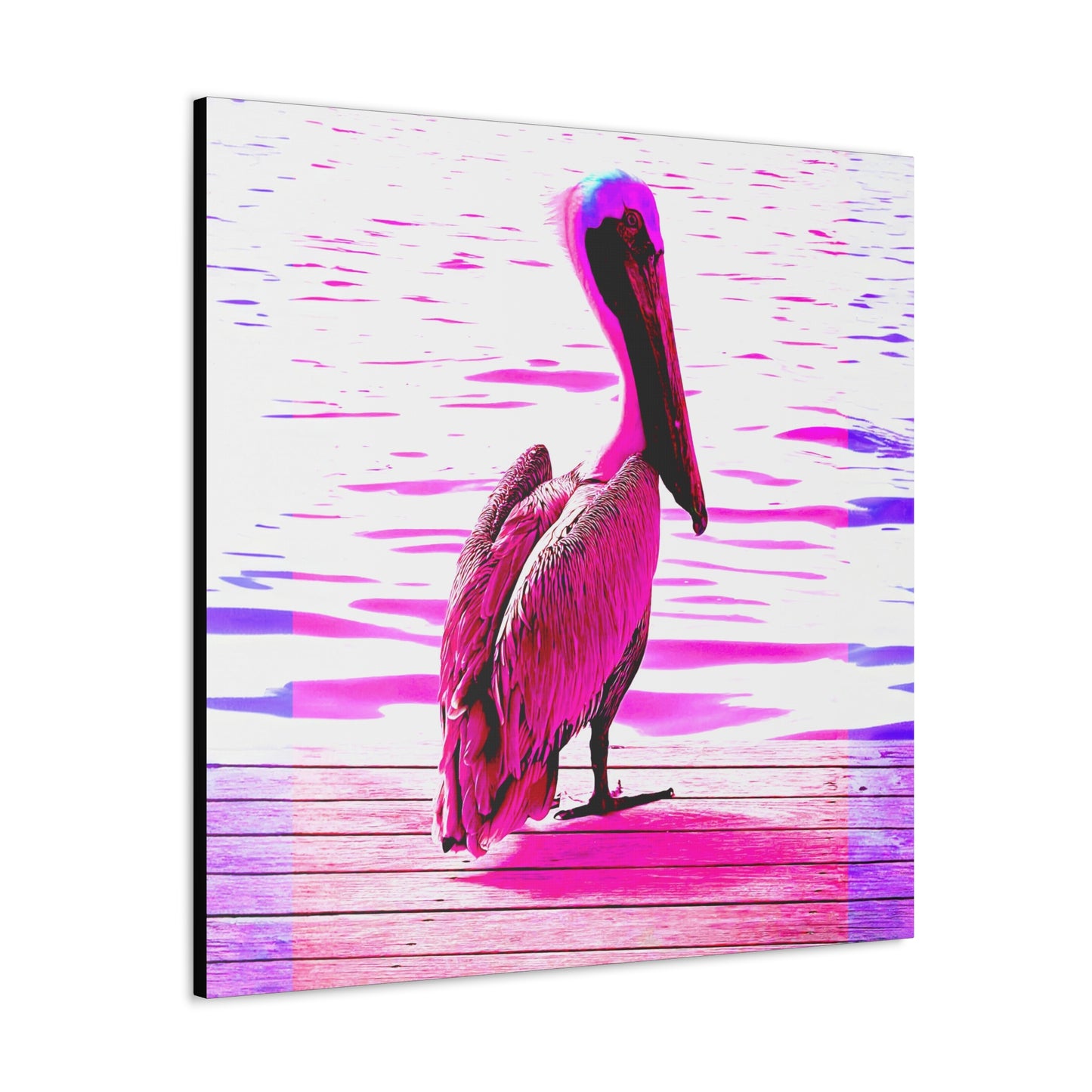 Pelican Bright Pink - Gallery Canvas