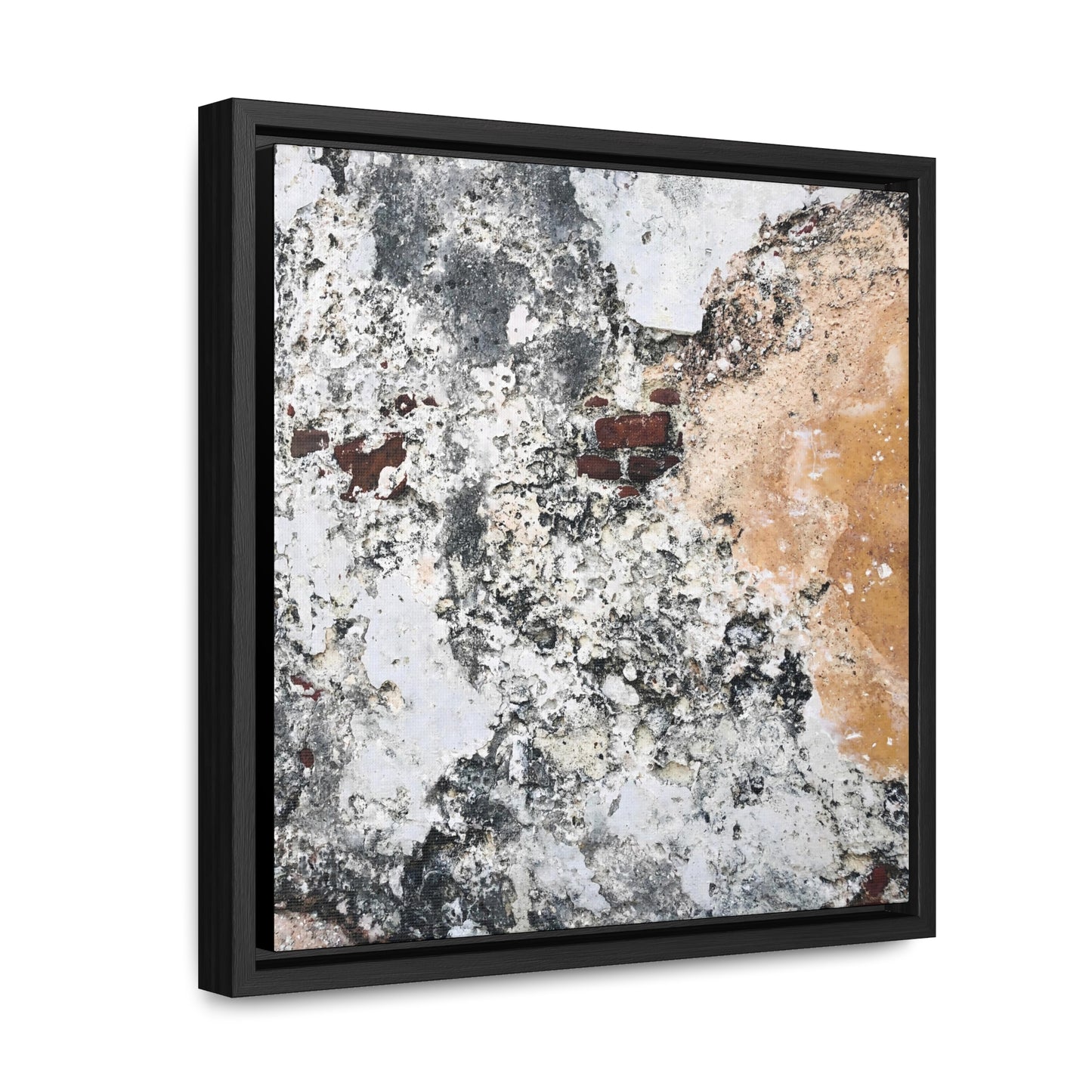 A Few Bricks Left On The Wall - Framed Gallery Canvas