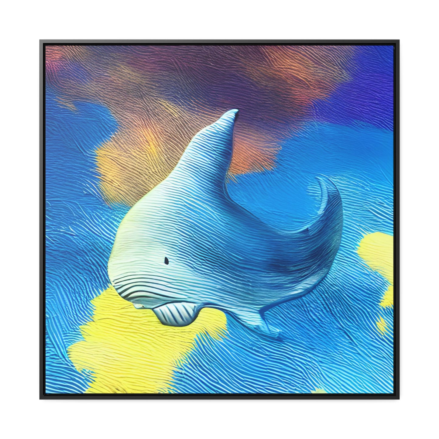 Whale Sky - Framed Gallery Canvas