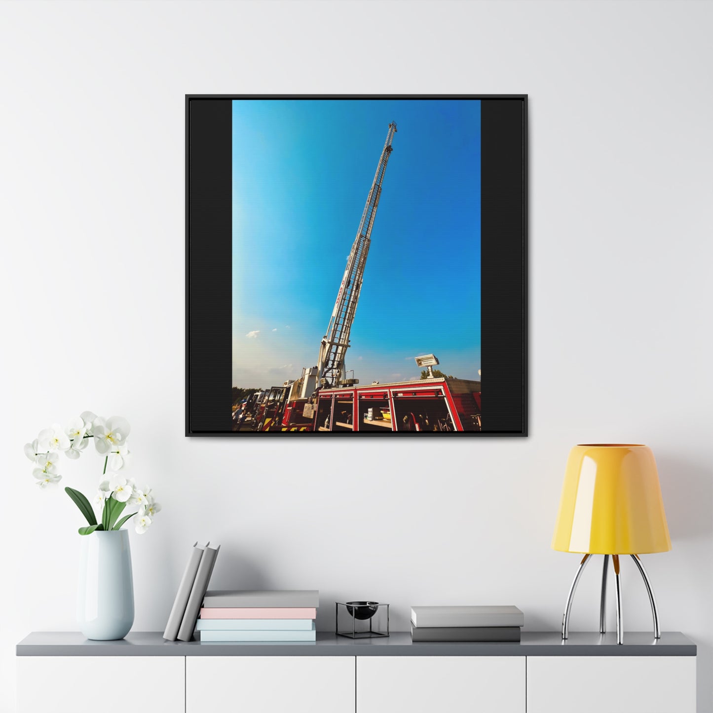 Ladder to the Sky - Framed Gallery Canvas