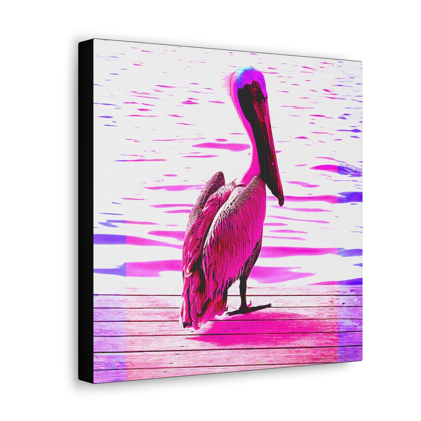 Pelican Bright Pink - Gallery Canvas