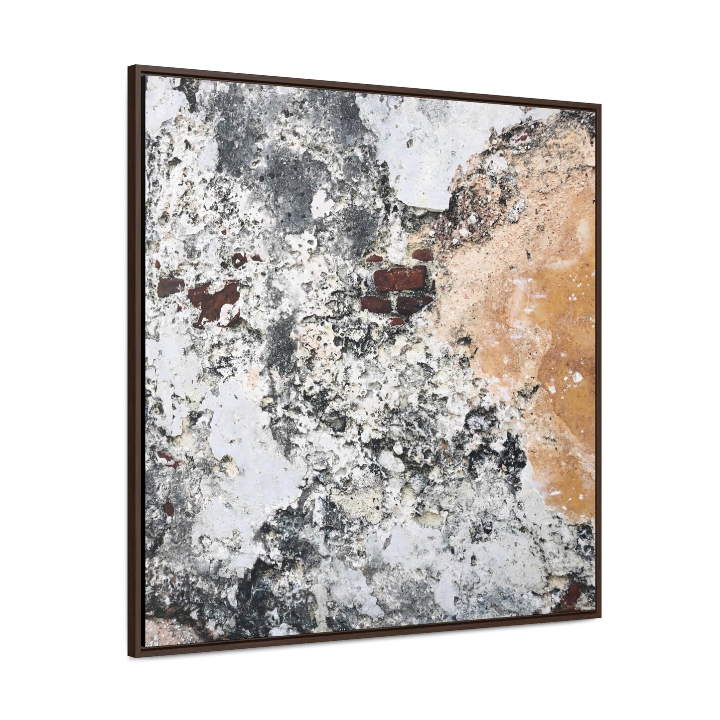 A Few Bricks Left On The Wall - Framed Gallery Canvas