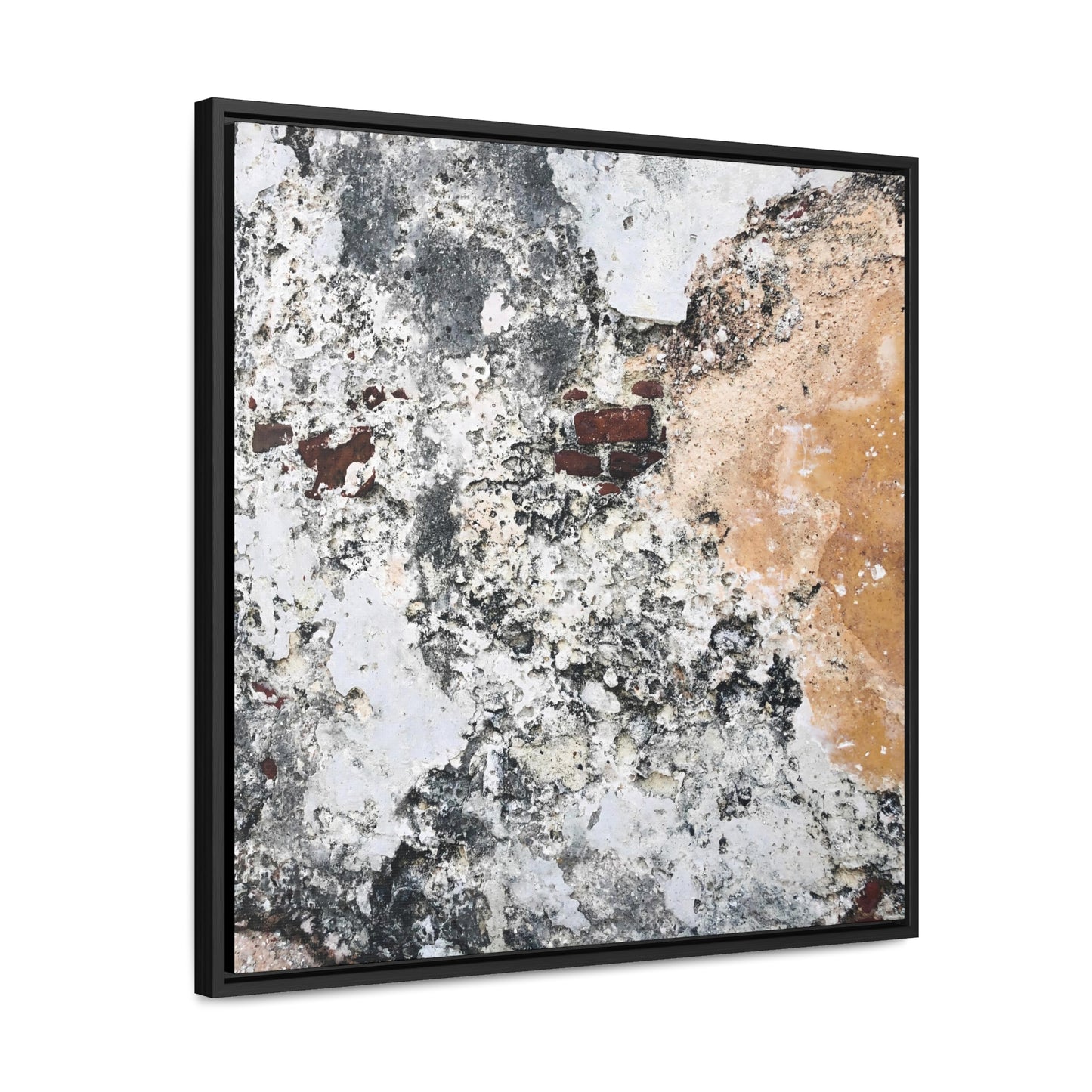 A Few Bricks Left On The Wall - Framed Gallery Canvas