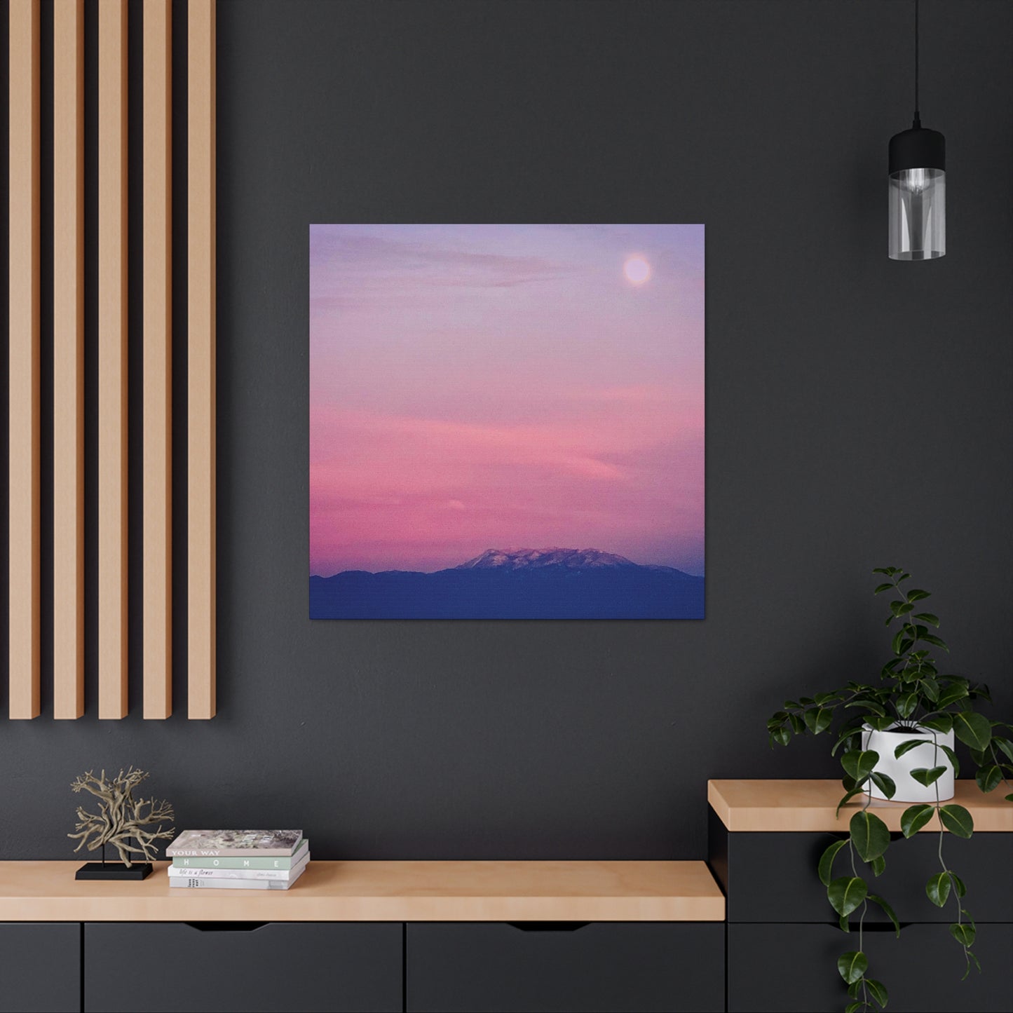 Snowcapped Angeles Mountains - Gallery Canvas