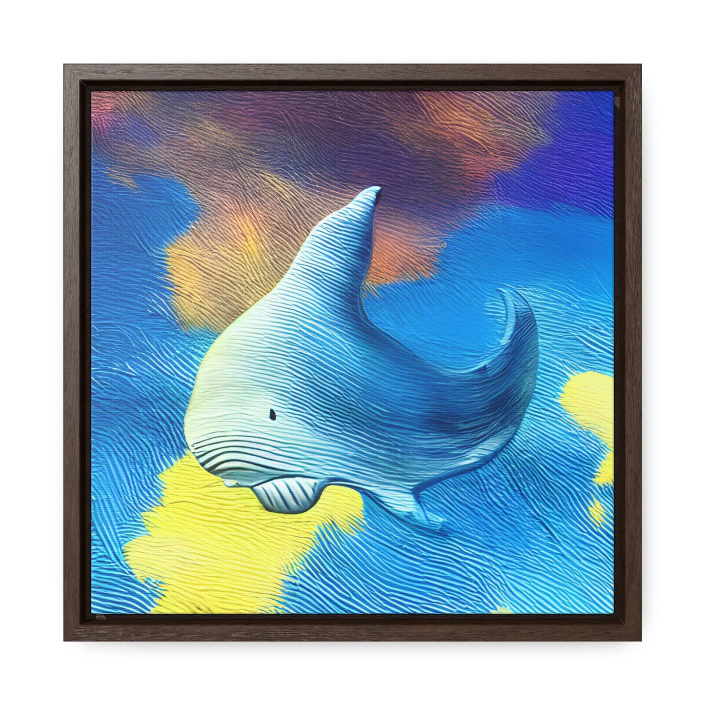 Whale Sky - Framed Gallery Canvas