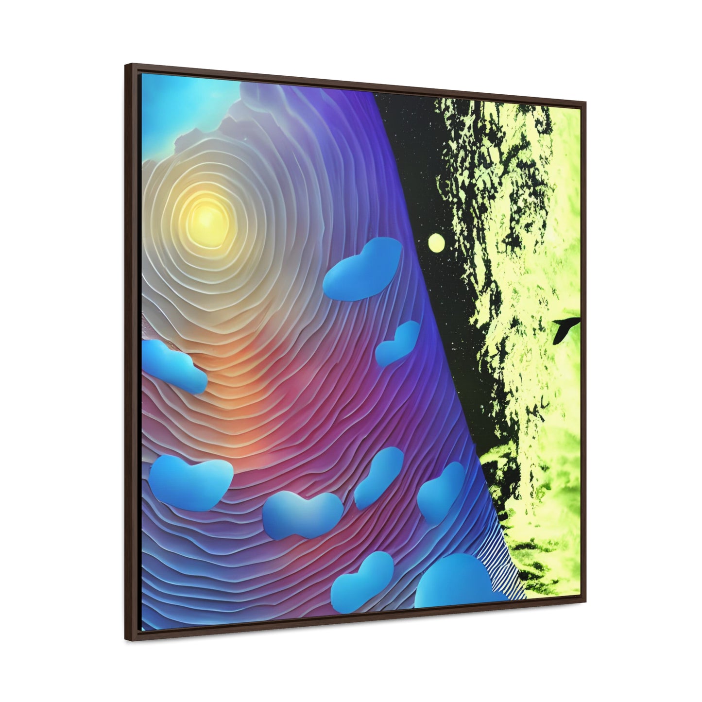 In The Clouds 01 - Framed Gallery Canvas