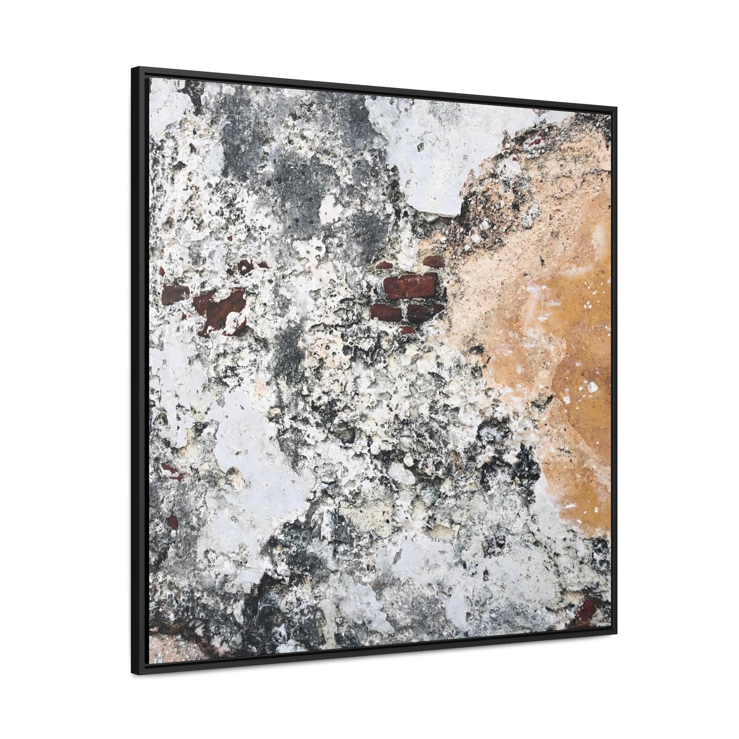 A Few Bricks Left On The Wall - Framed Gallery Canvas