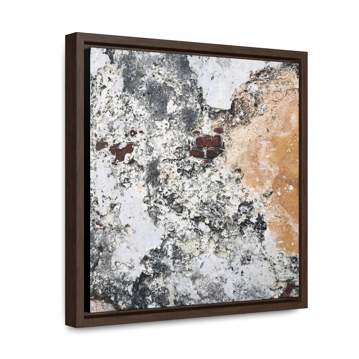 A Few Bricks Left On The Wall - Framed Gallery Canvas