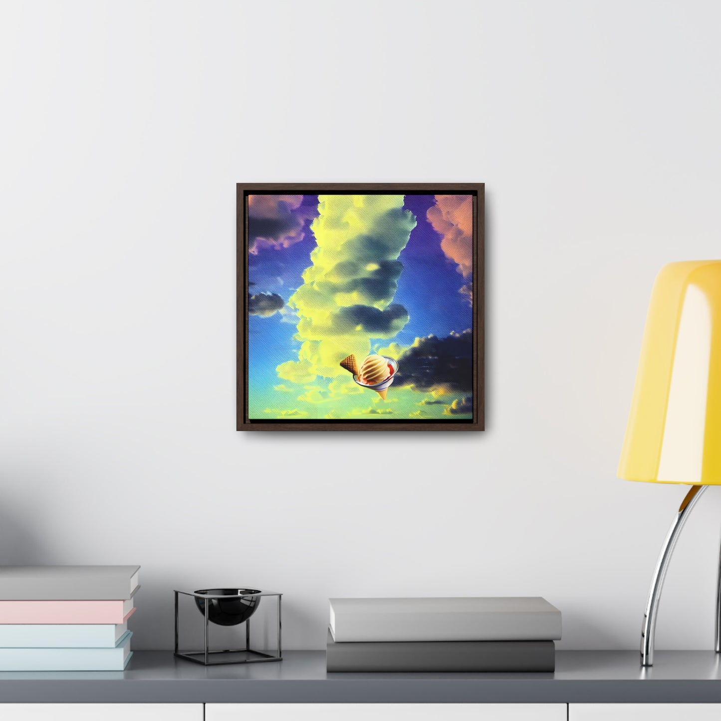 Ice Cream In The Clouds 02 - Framed Gallery Canvas