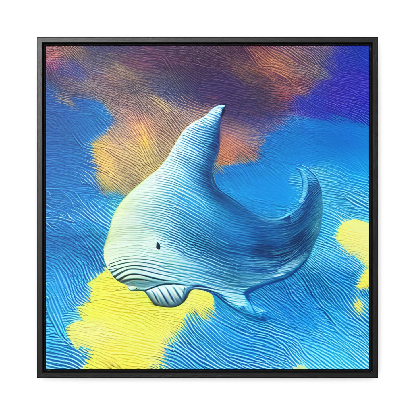 Whale Sky - Framed Gallery Canvas