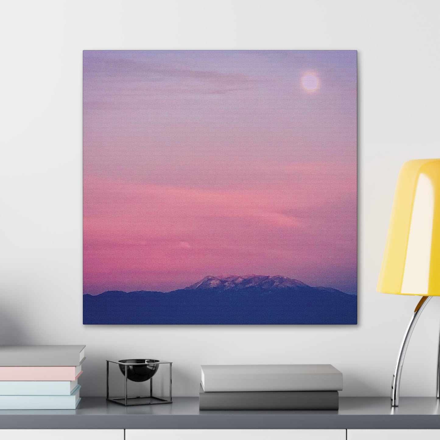 Snowcapped Angeles Mountains - Gallery Canvas