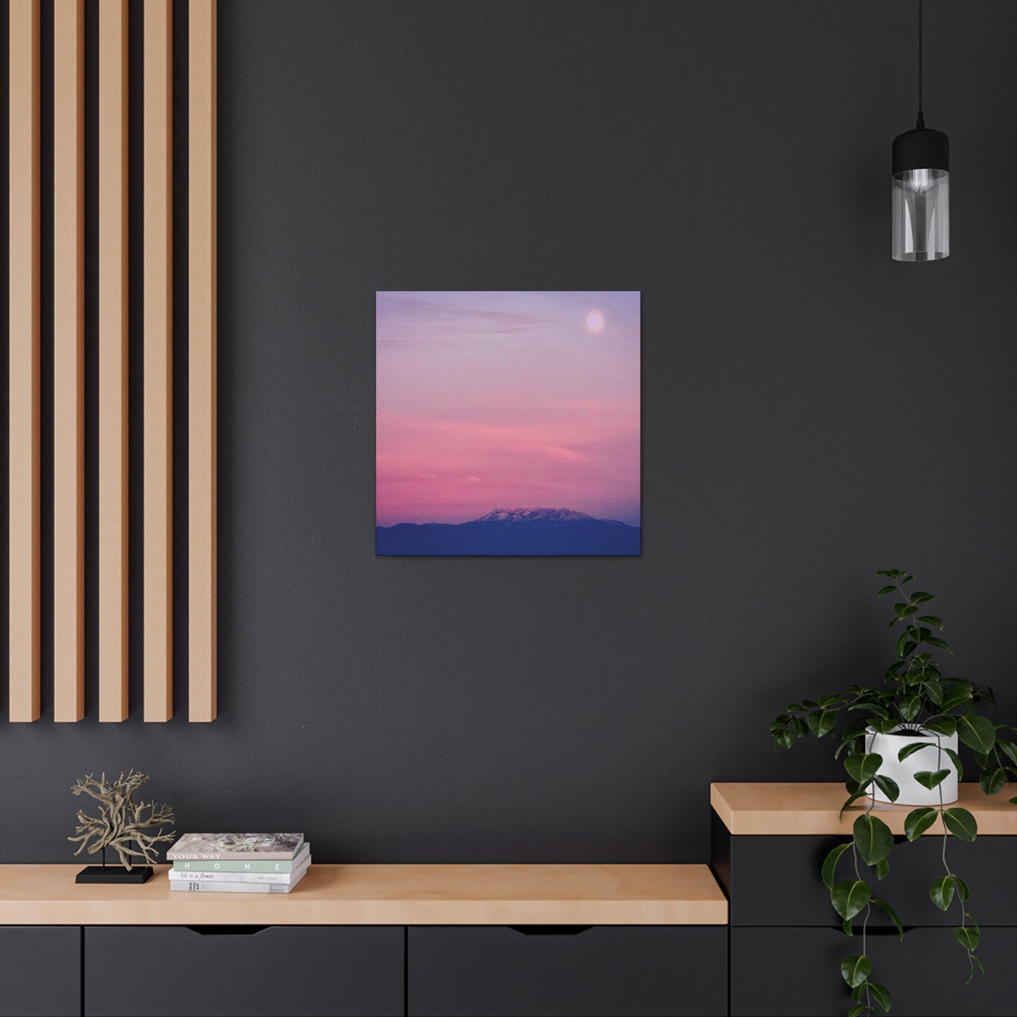 Snowcapped Angeles Mountains - Gallery Canvas