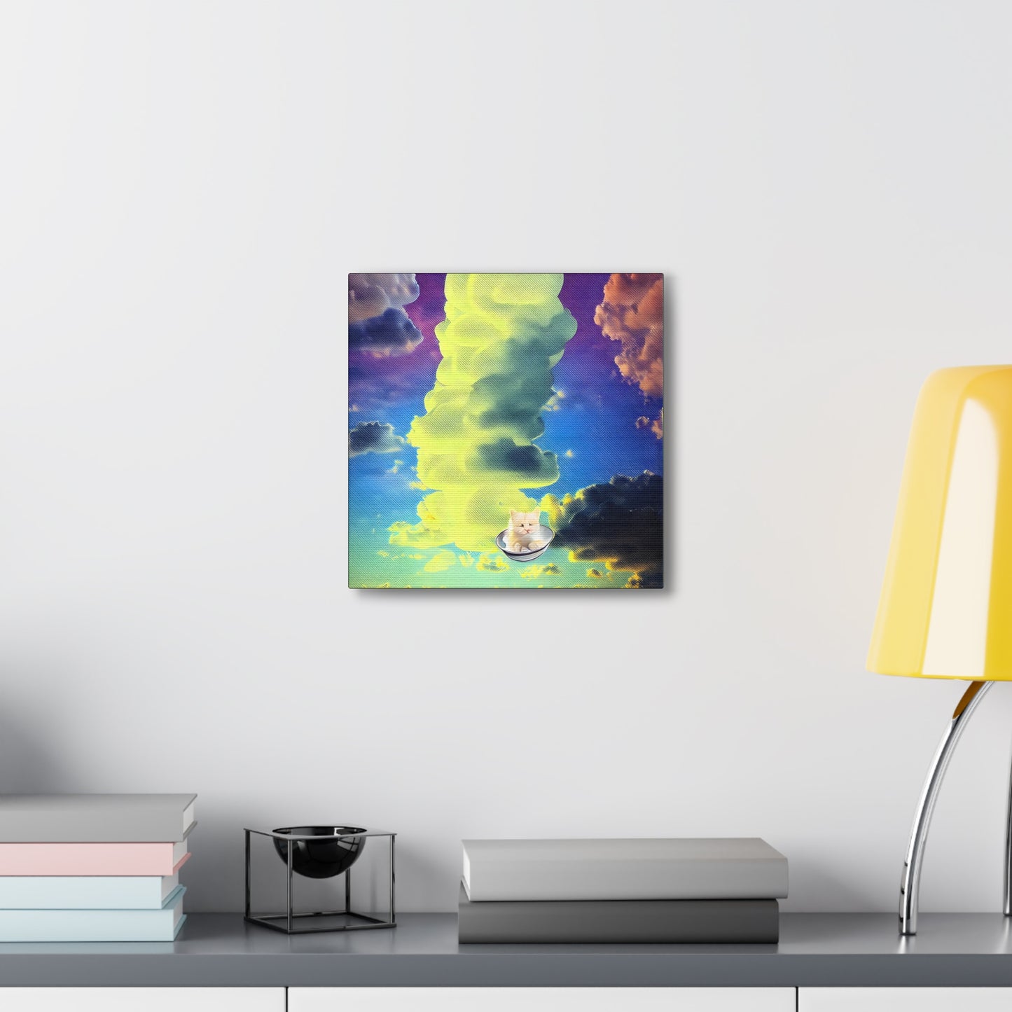 Kitten In The Clouds - Gallery Canvas