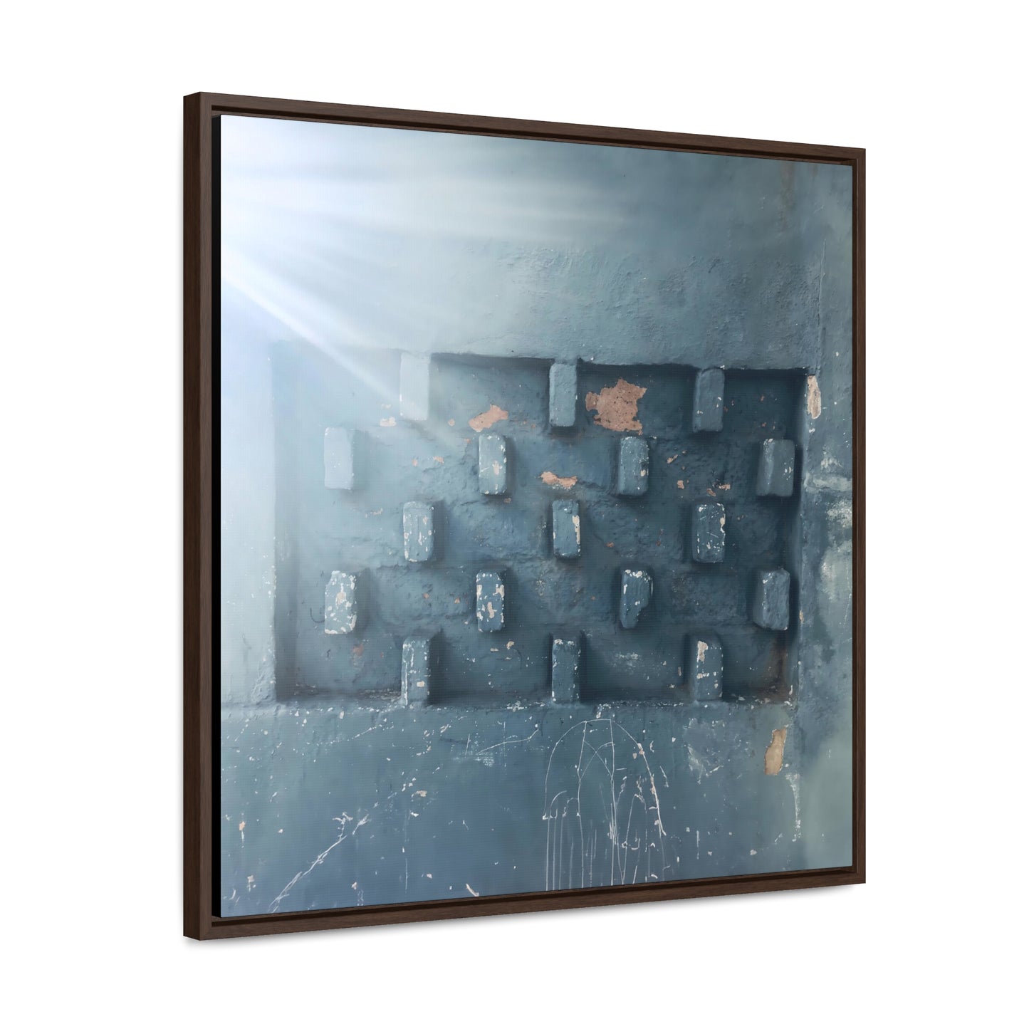 Blue Wall - Framed Gallery Canvas