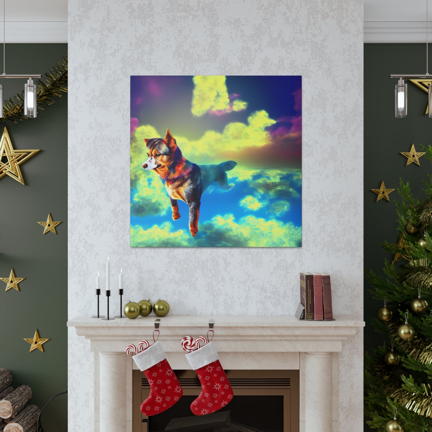 Dog In The Clouds - Gallery Canvas