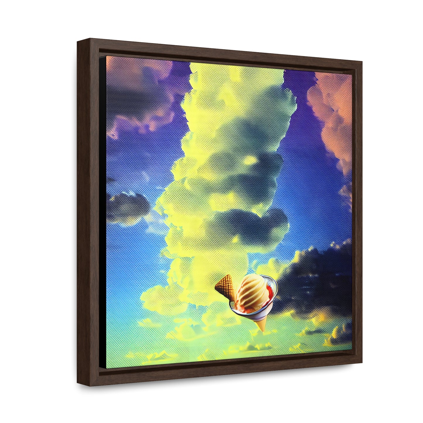 Ice Cream In The Clouds 02 - Framed Gallery Canvas