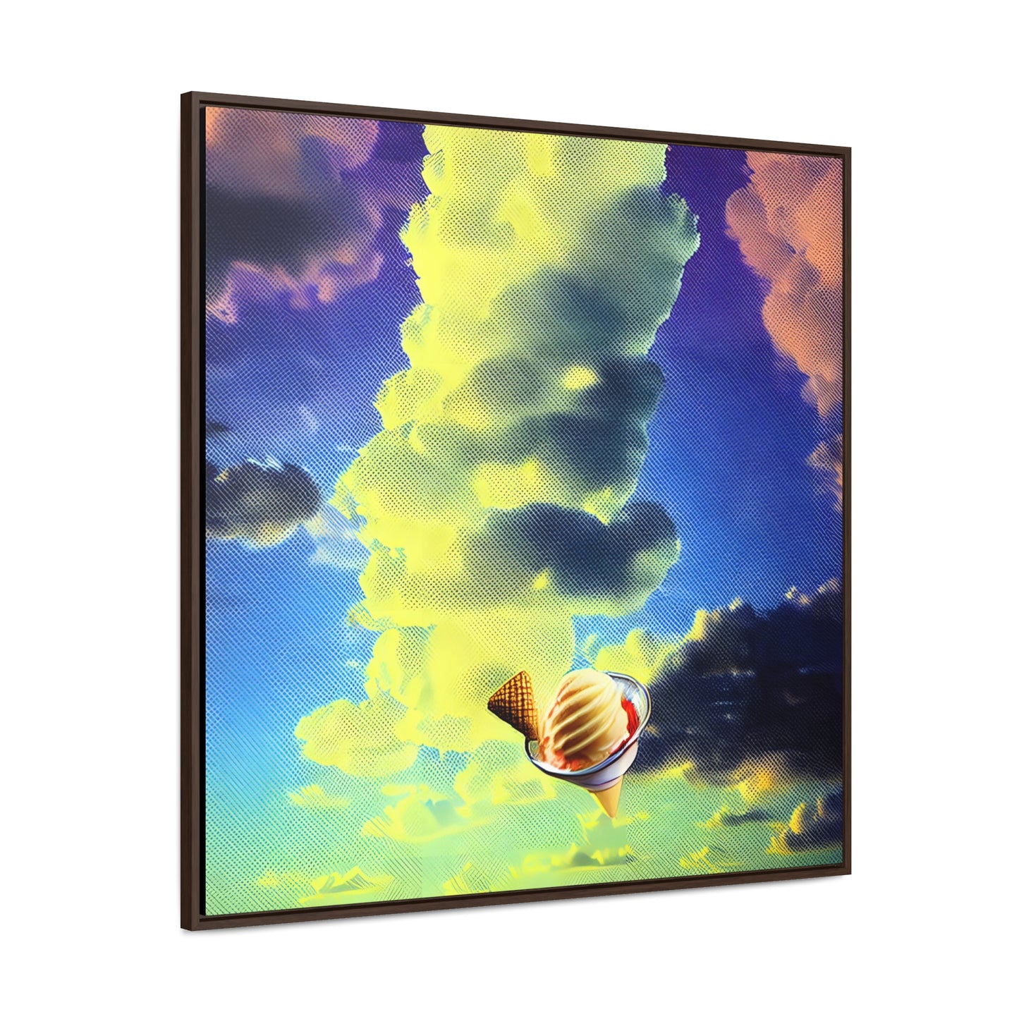 Ice Cream In The Clouds 02 - Framed Gallery Canvas