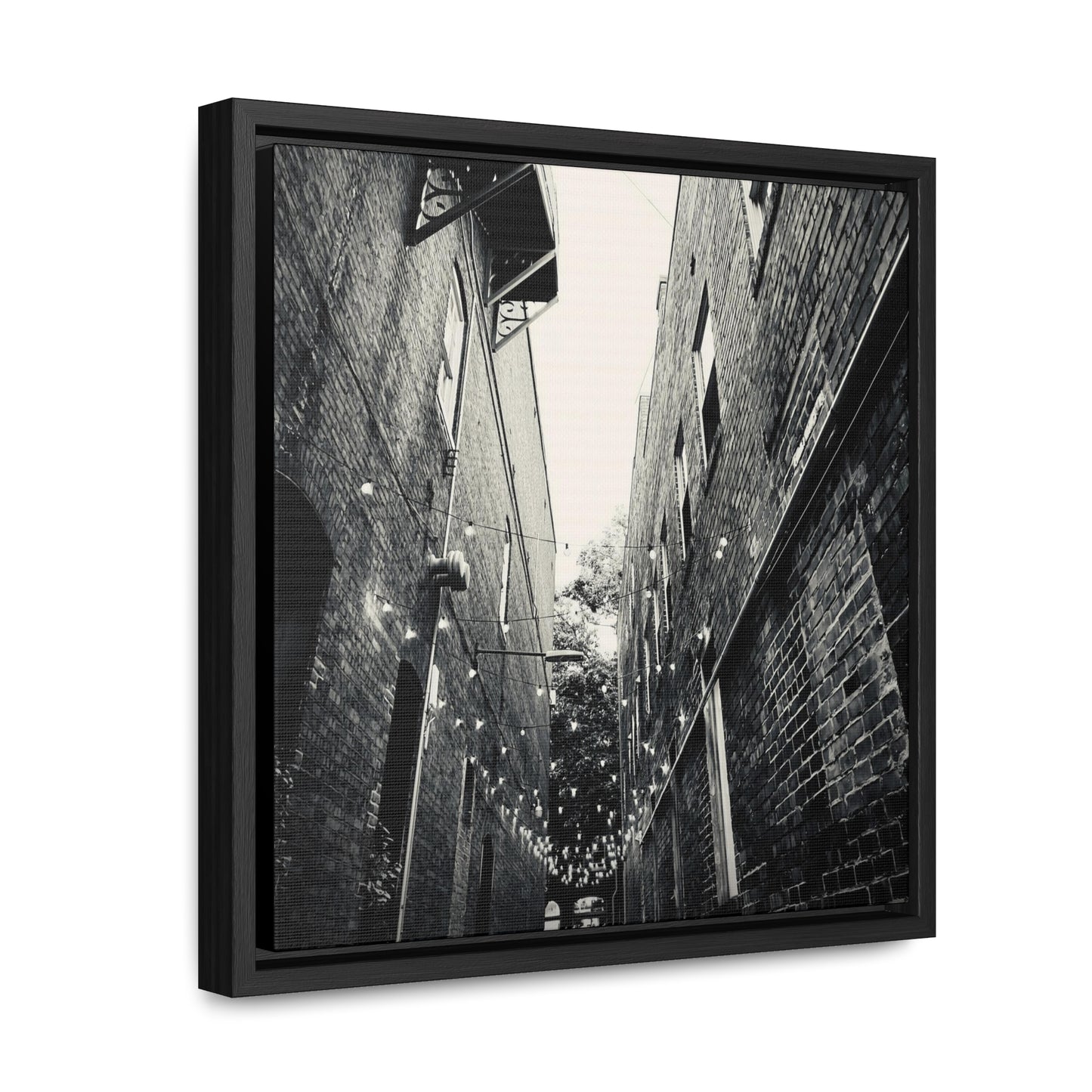 Brick Alley - Framed Gallery Canvas