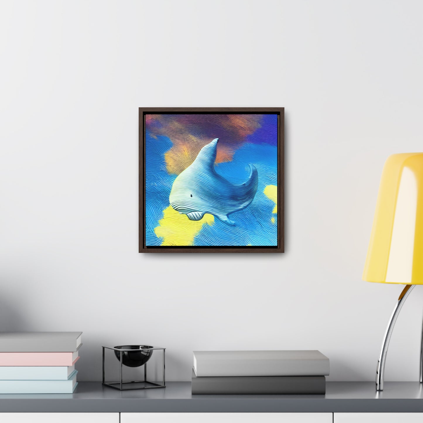 Whale Sky - Framed Gallery Canvas