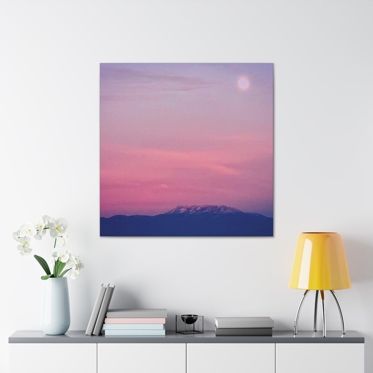 Snowcapped Angeles Mountains - Gallery Canvas