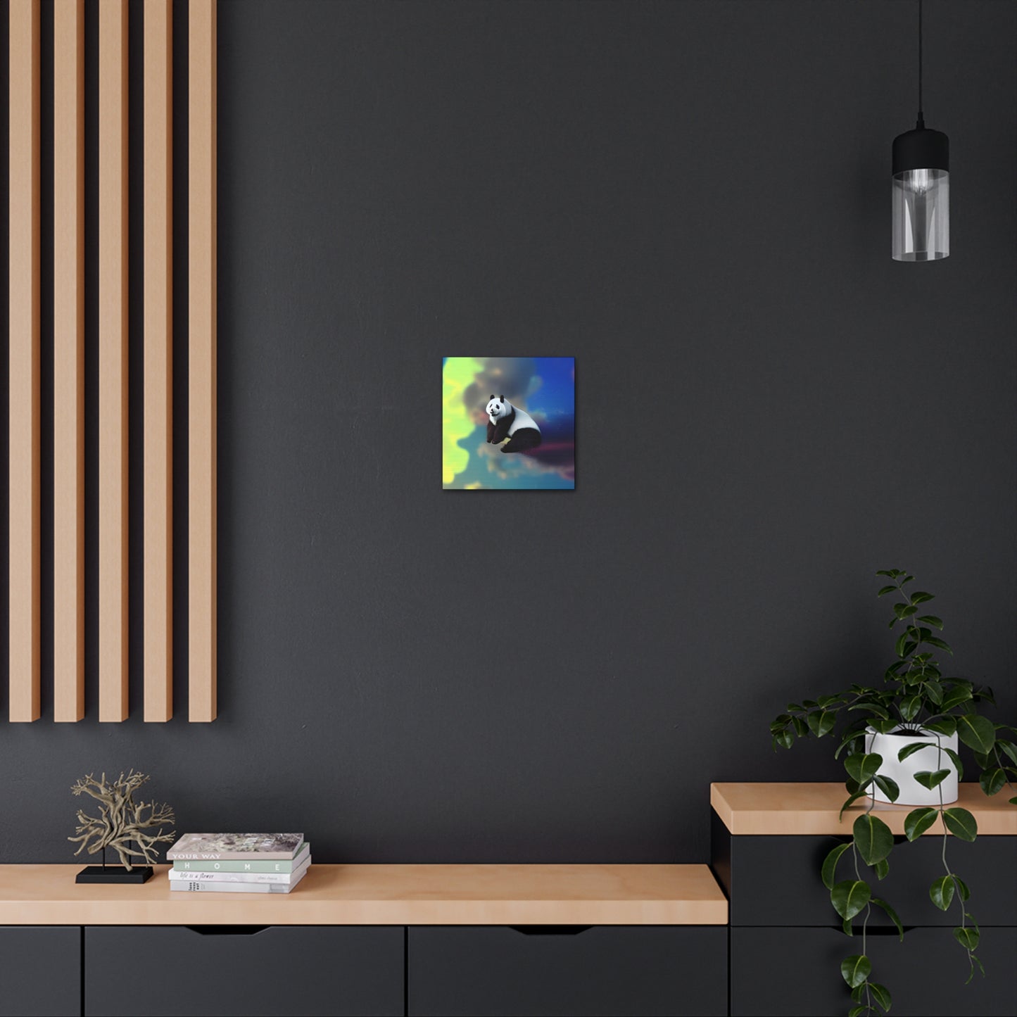 Panda In The Clouds - Gallery Canvas