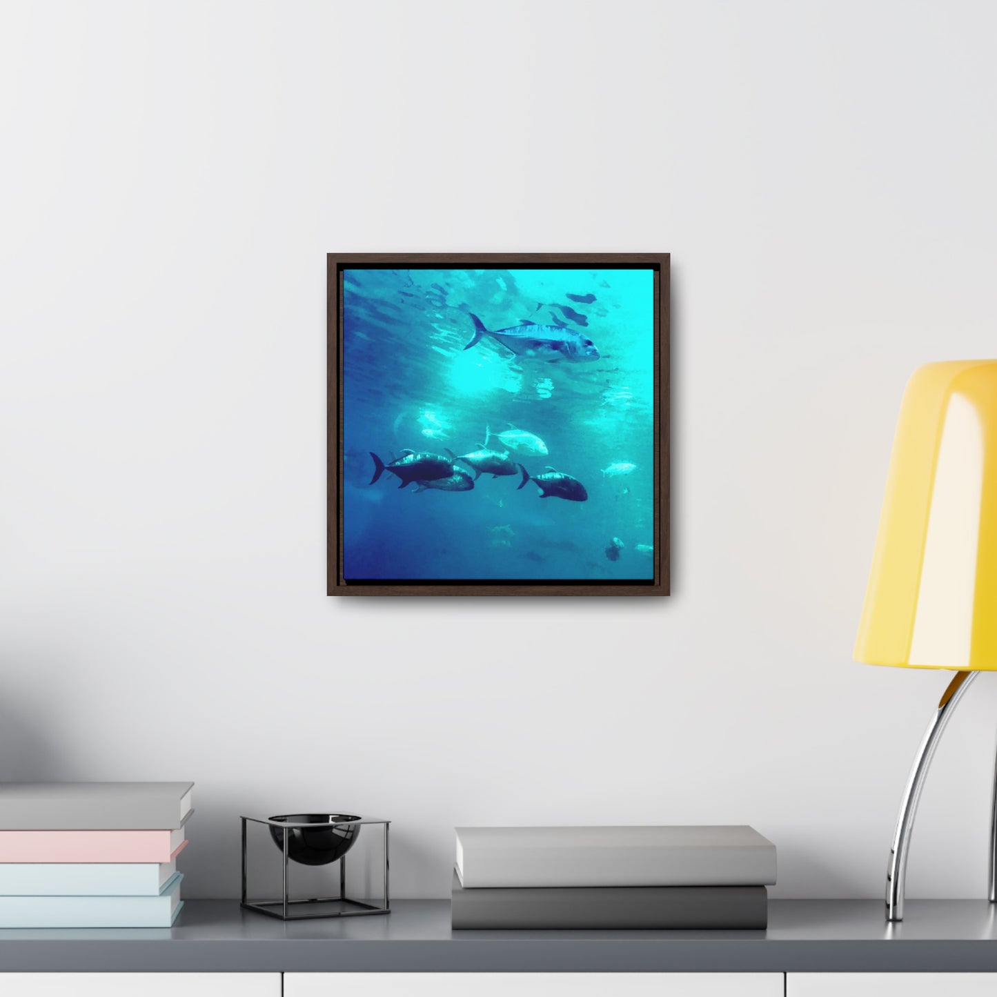 Fish Family - Framed Gallery Canvas