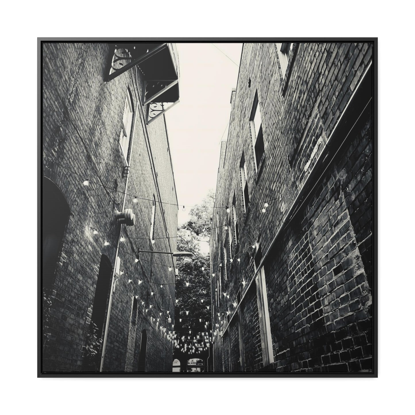 Brick Alley - Framed Gallery Canvas