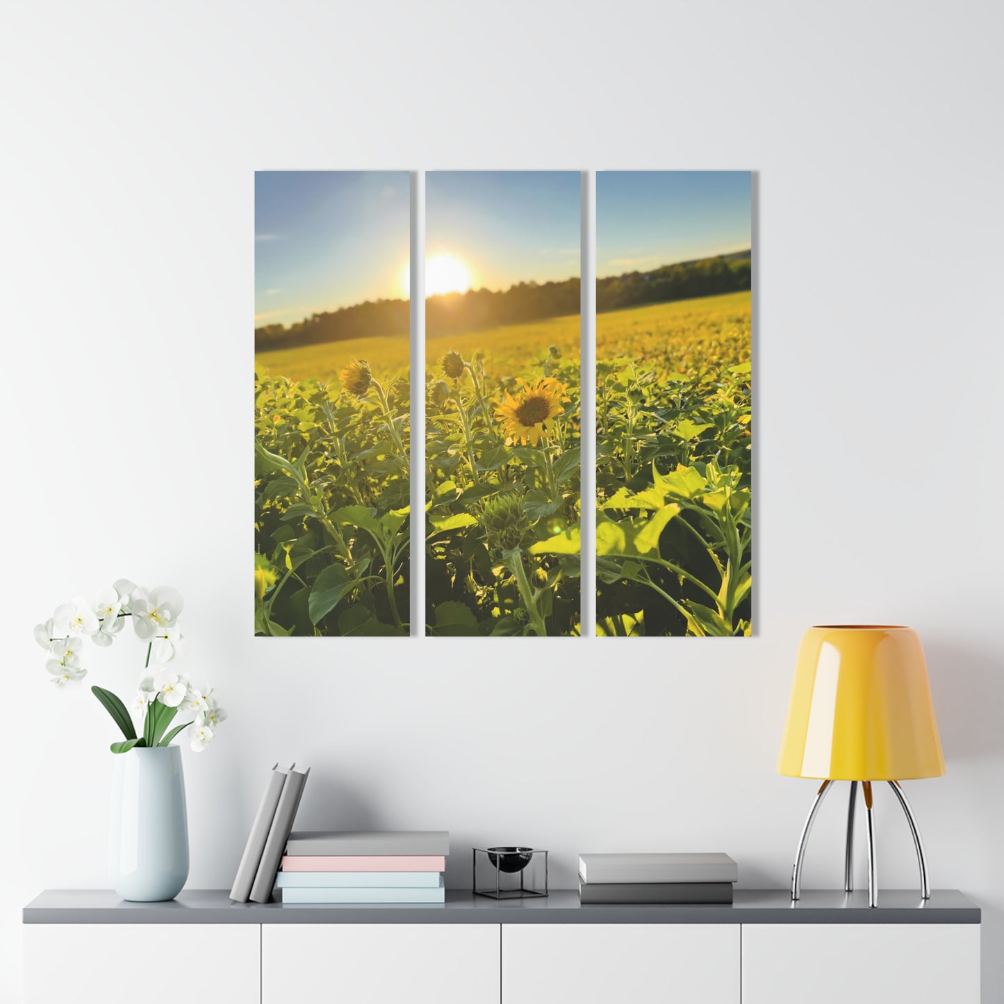 Sunflowers - Acrylic Prints Triptych