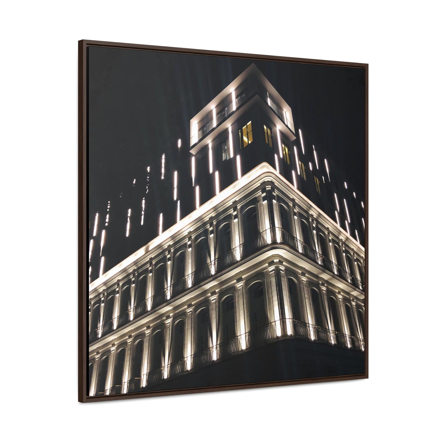 Midnight Tower - Framed Gallery Canvas