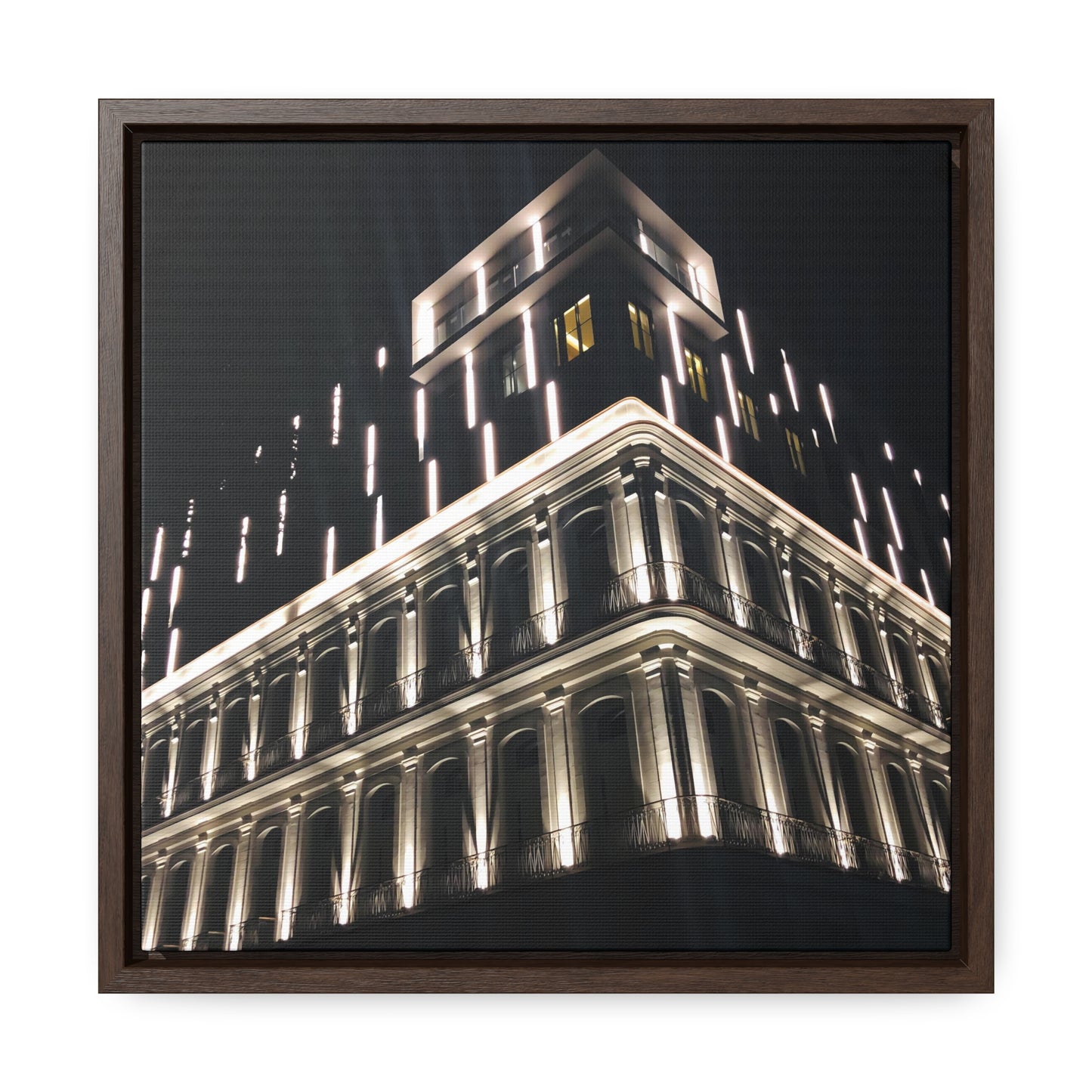 Midnight Tower - Framed Gallery Canvas