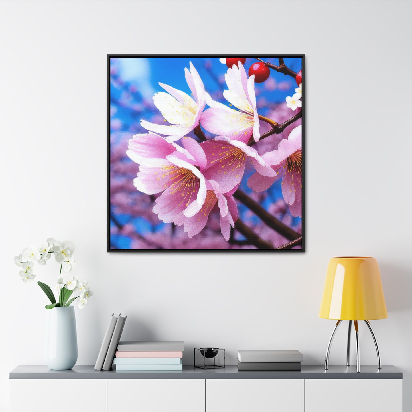 Cherry Blossom - Framed Gallery Canvas