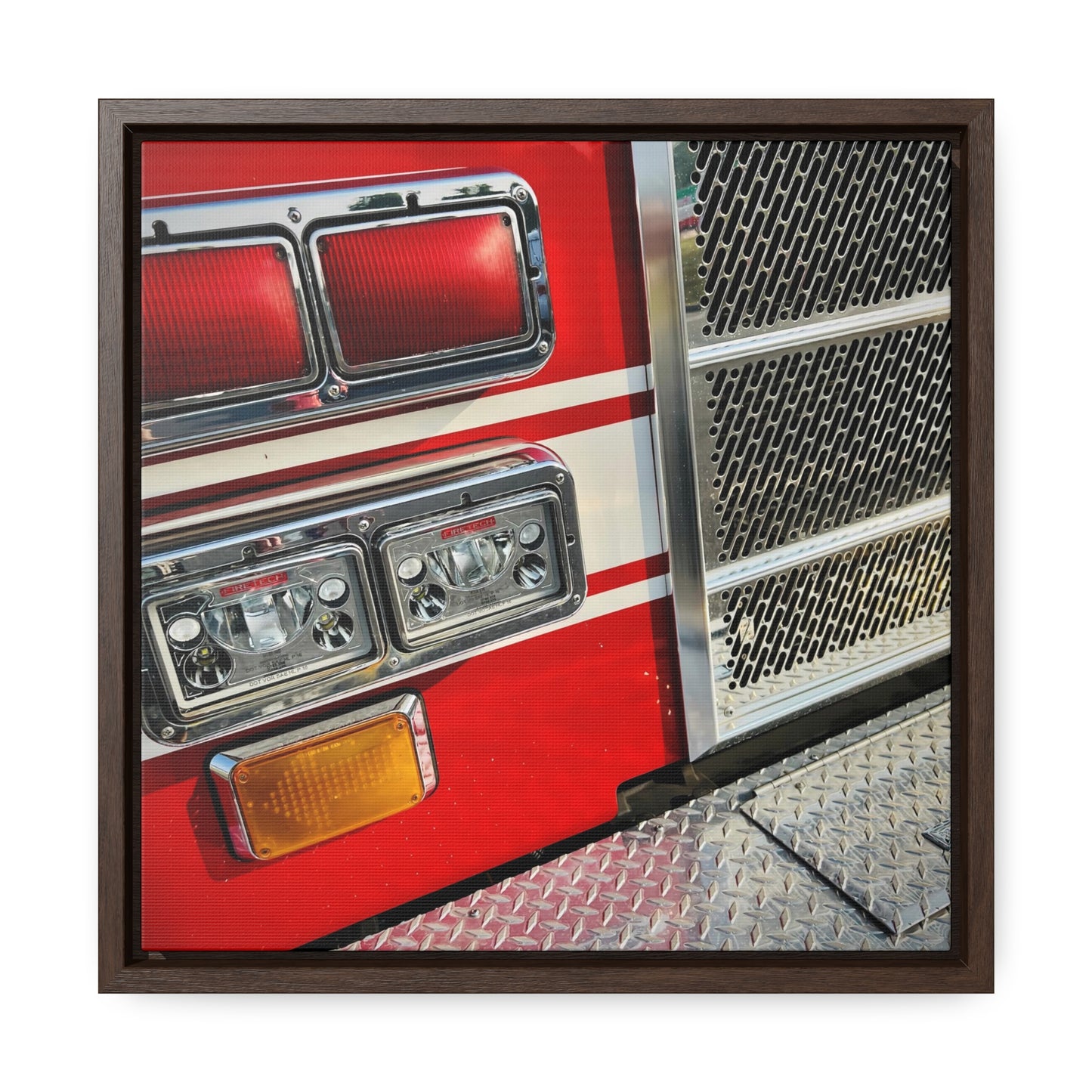 Firetruck - Framed Gallery Canvas