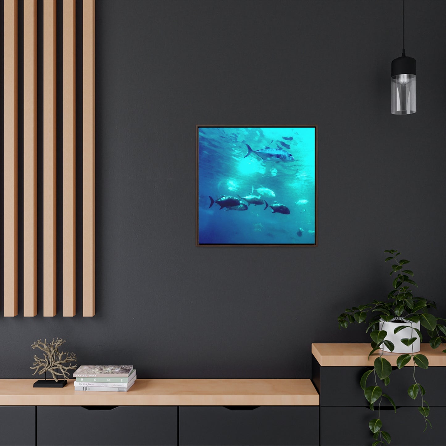 Fish Family - Framed Gallery Canvas