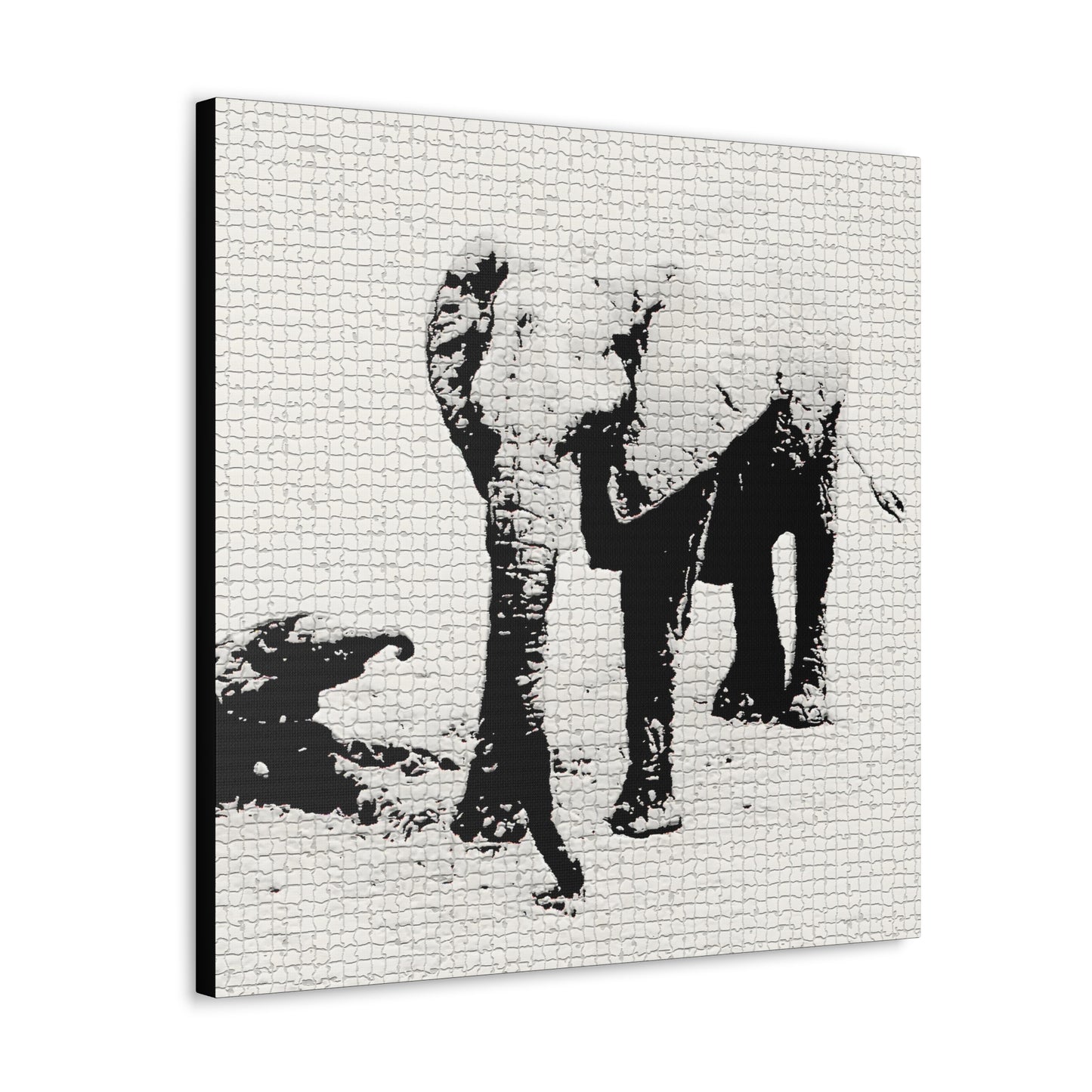 Elephants Mom and Baby 01 Tiled - Gallery Canvas