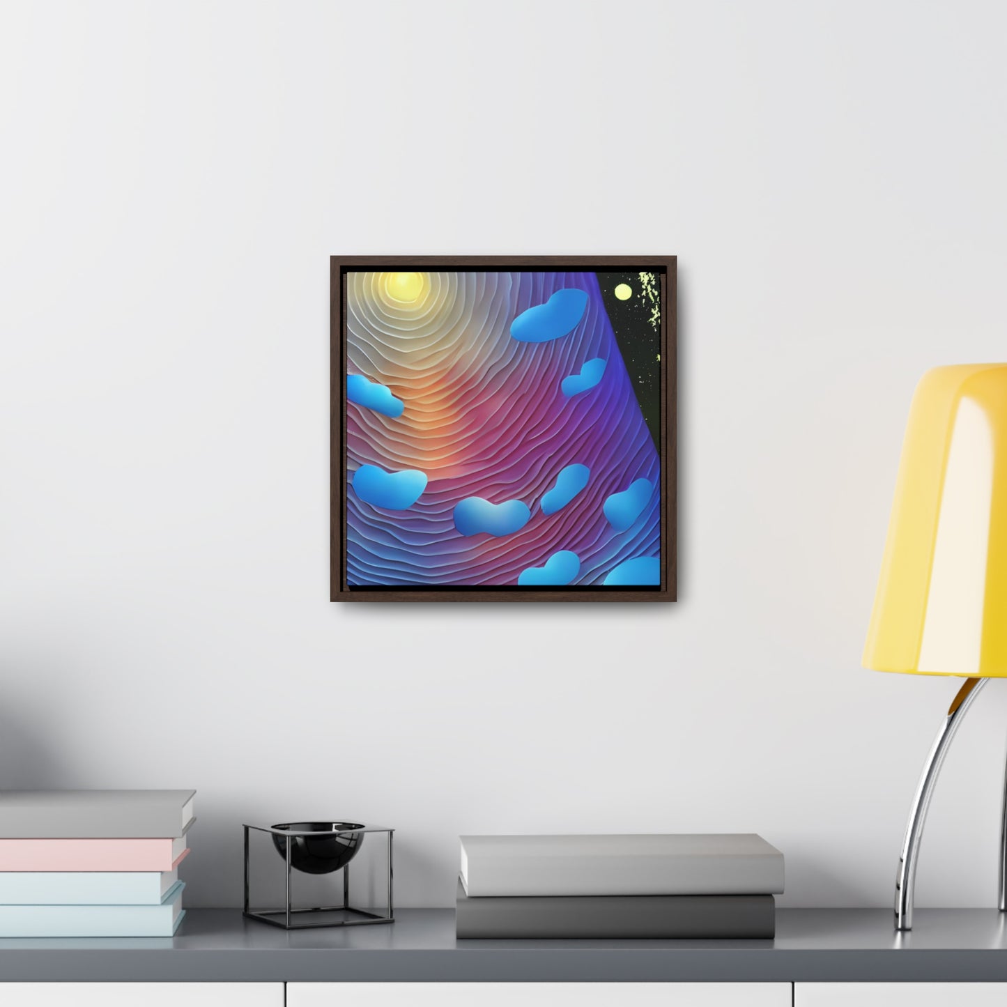 In The Clouds 02 - Framed Gallery Canvas