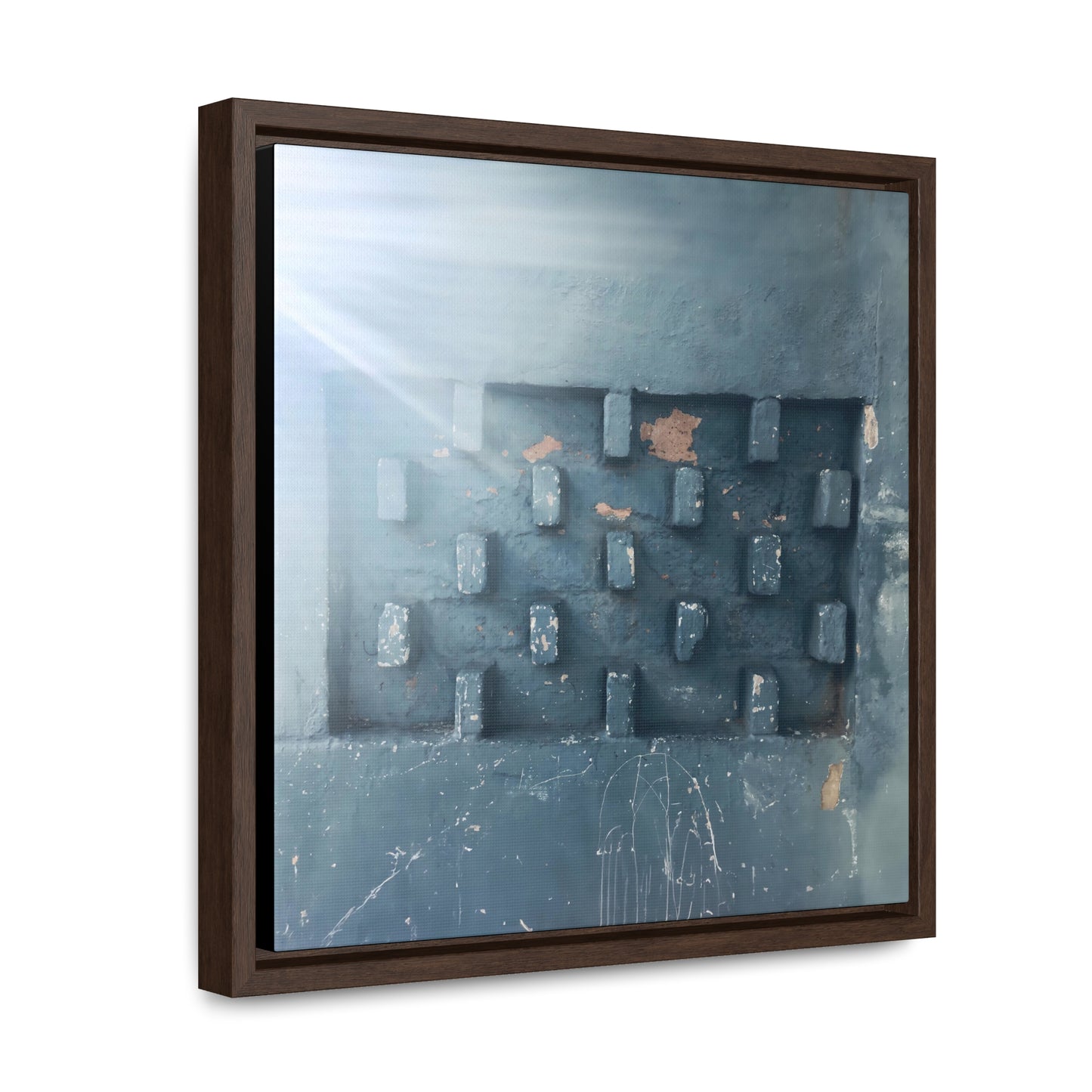 Blue Wall - Framed Gallery Canvas