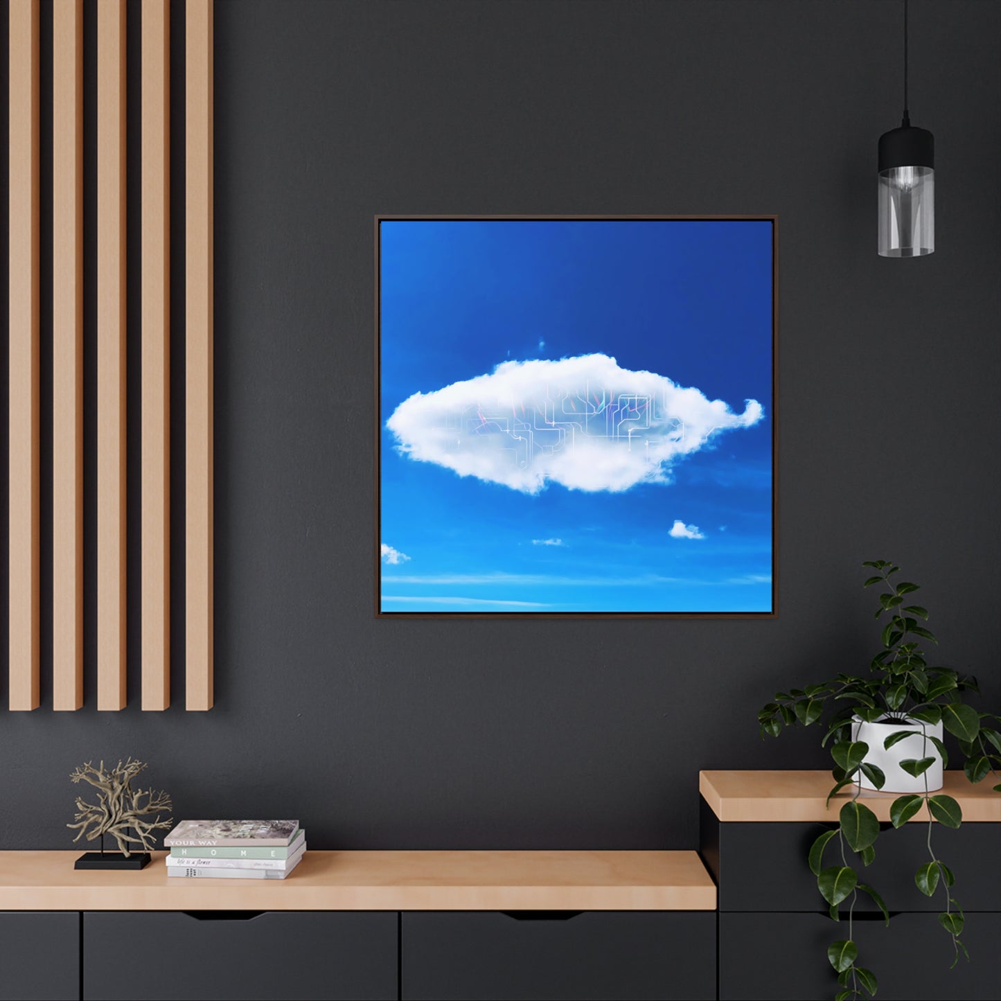 The Cloud - Framed Gallery Canvas