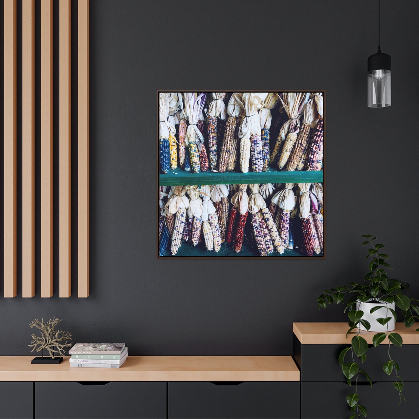 Corn Husks - Framed Gallery Canvas