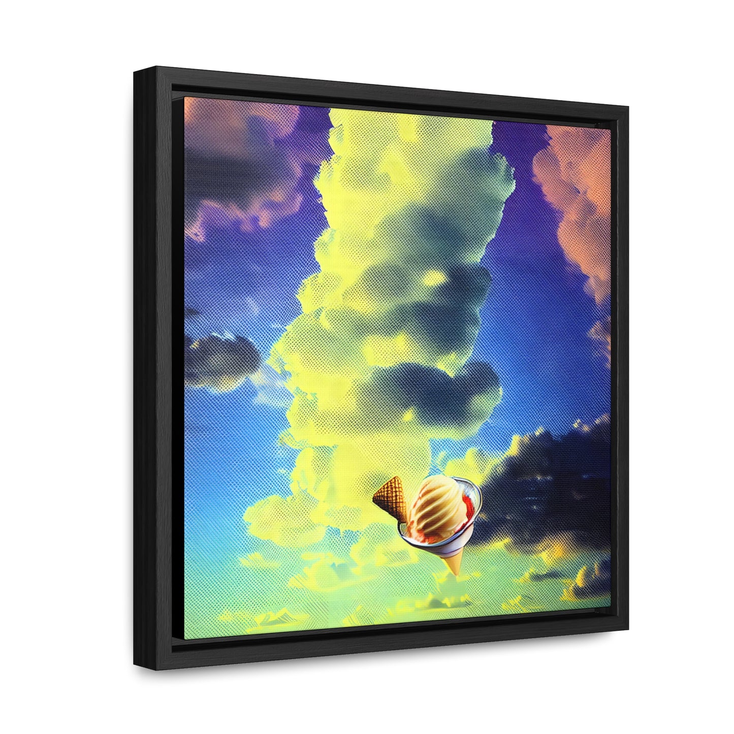 Ice Cream In The Clouds 02 - Framed Gallery Canvas