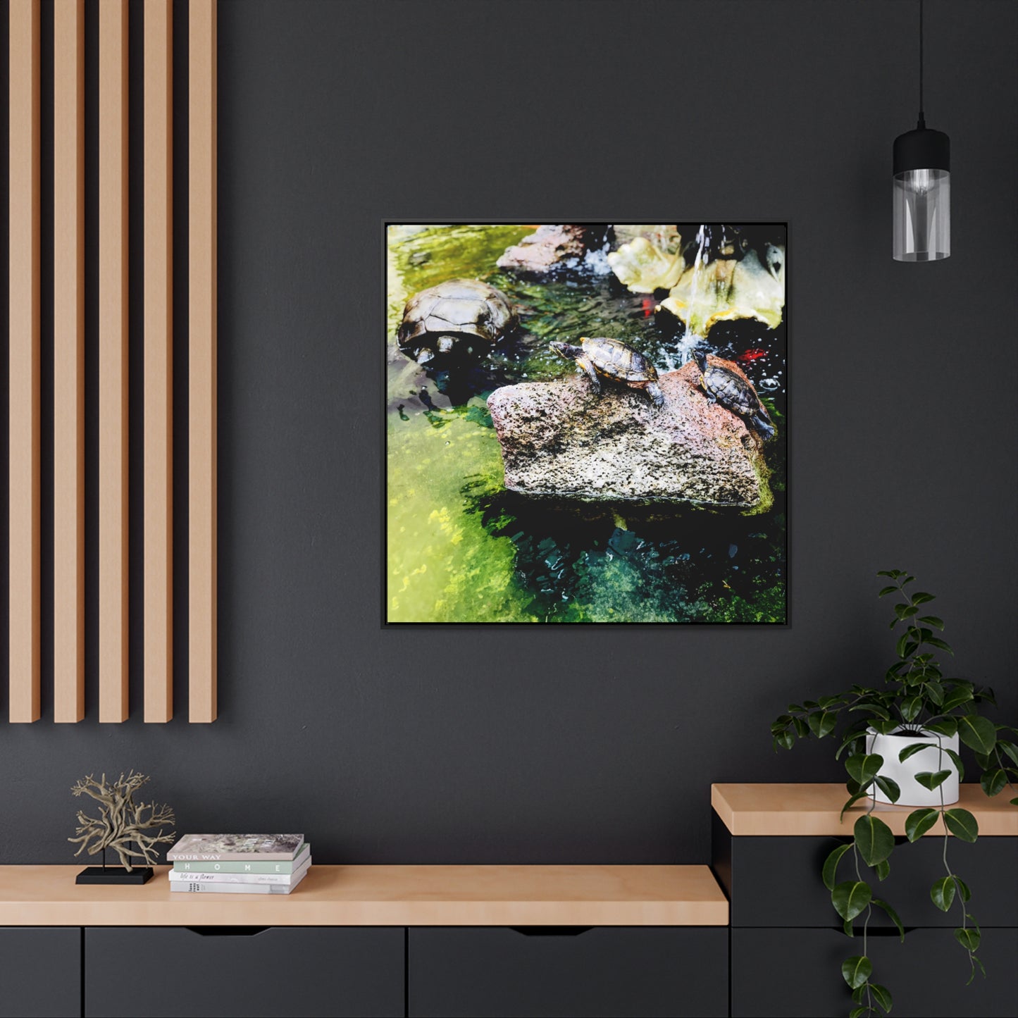 Turtles - Framed Gallery Canvas