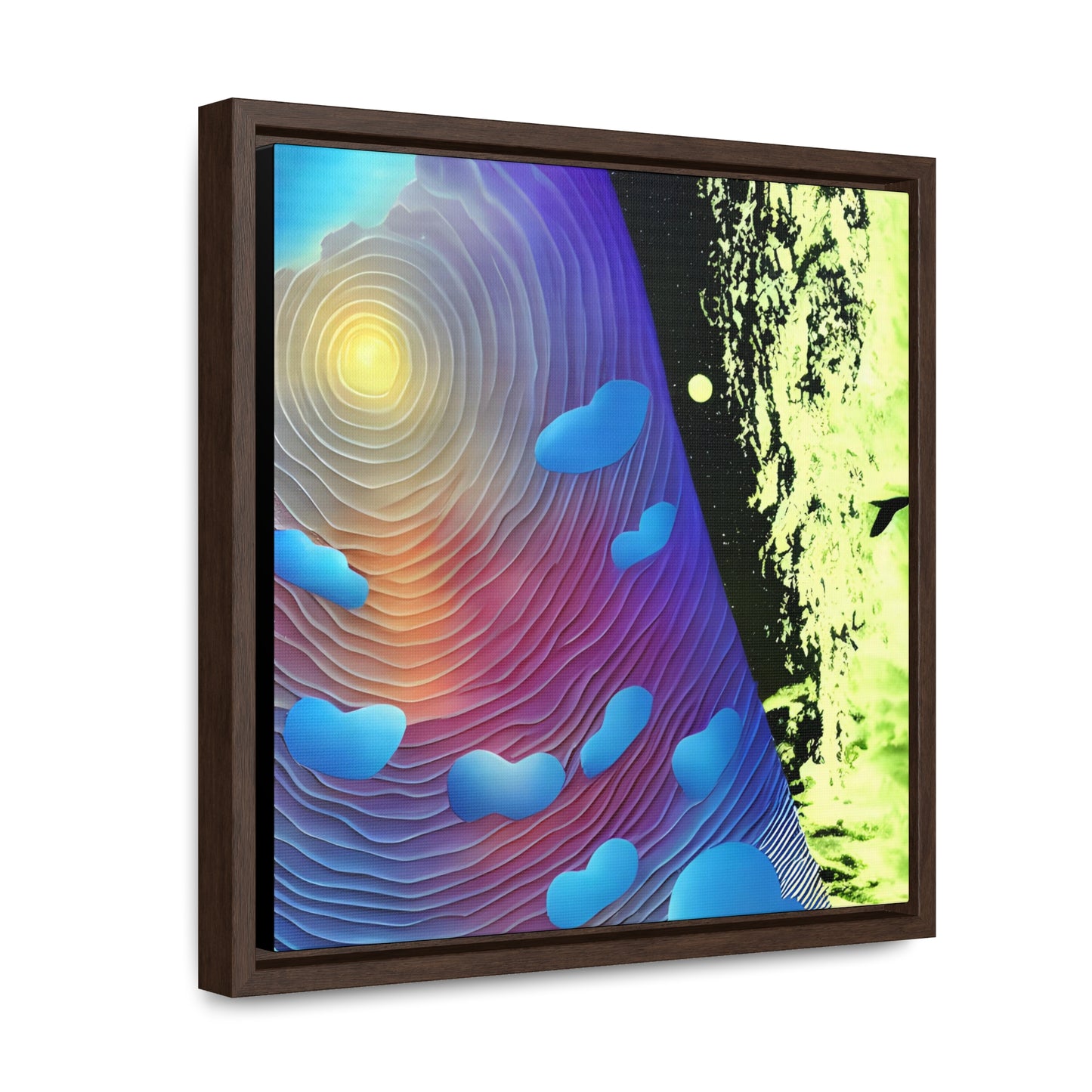 In The Clouds 01 - Framed Gallery Canvas
