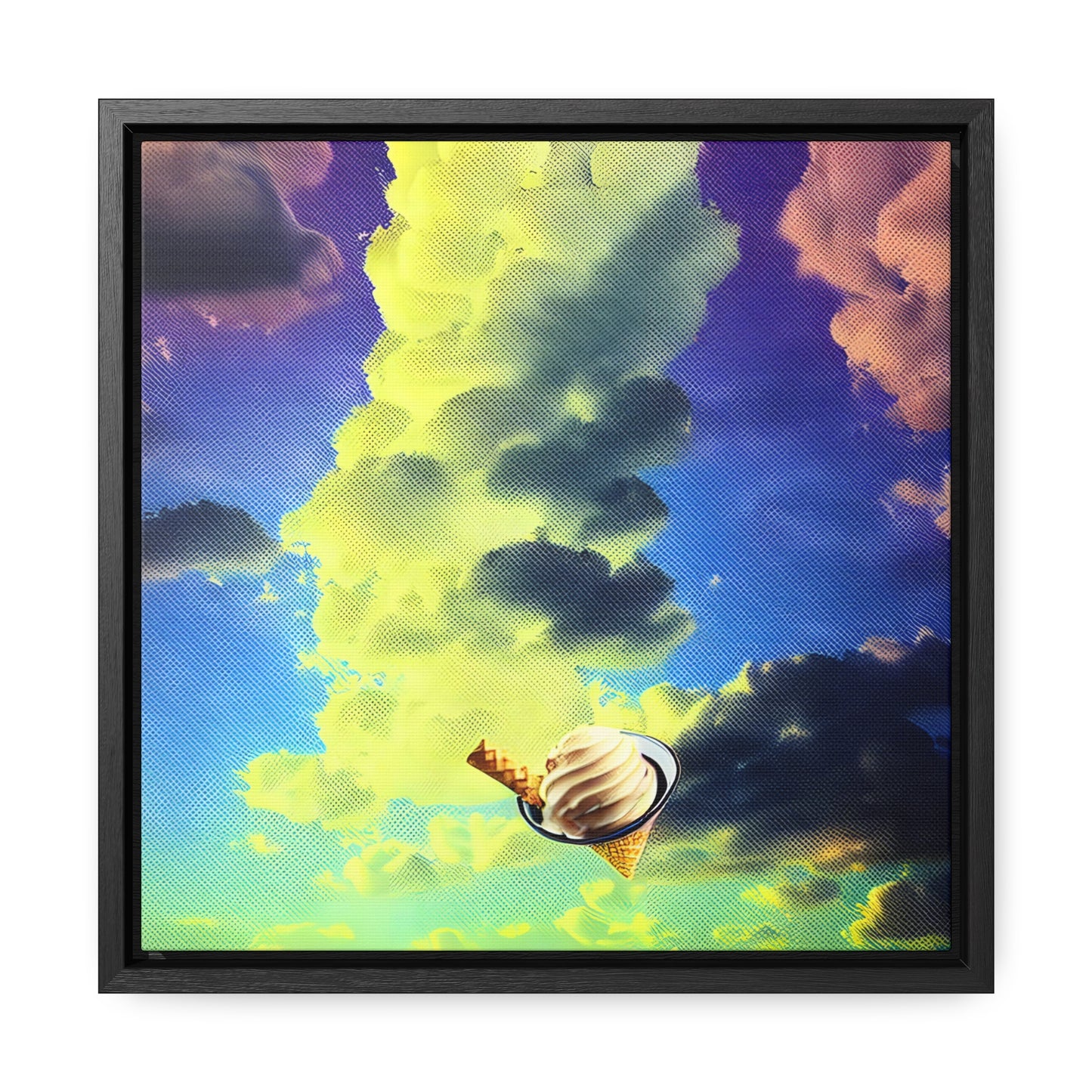 Ice Cream In The Clouds 03 - Framed Gallery Canvas