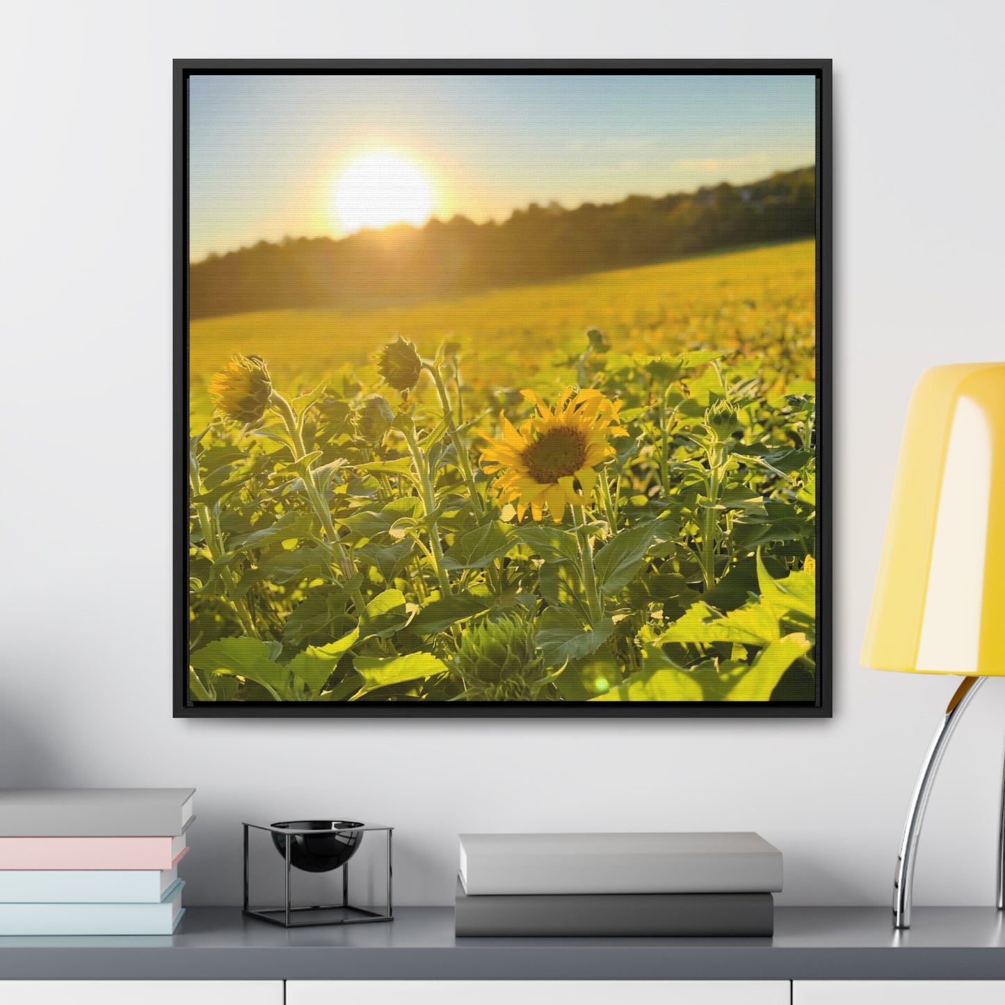 Sunflowers - Framed Gallery Canvas