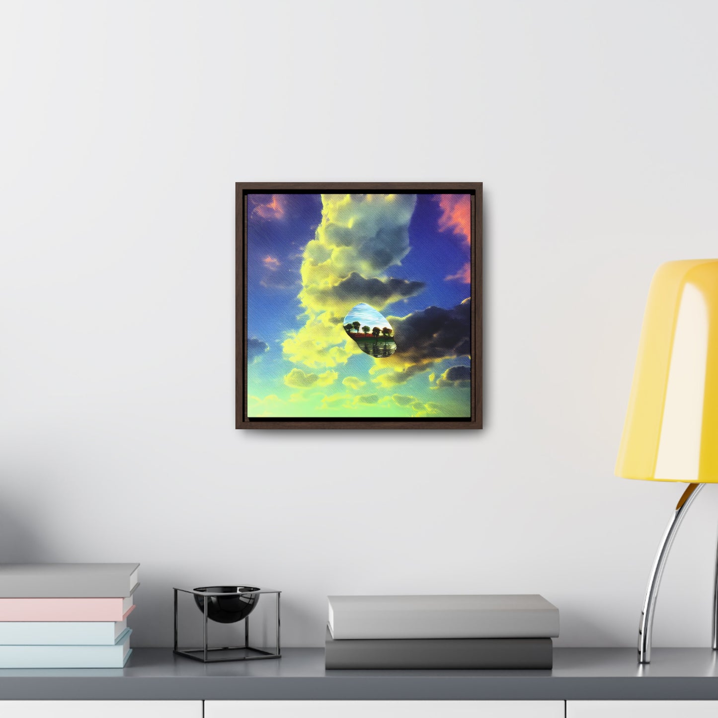 Island In The Clouds 03 - Framed Gallery Canvas