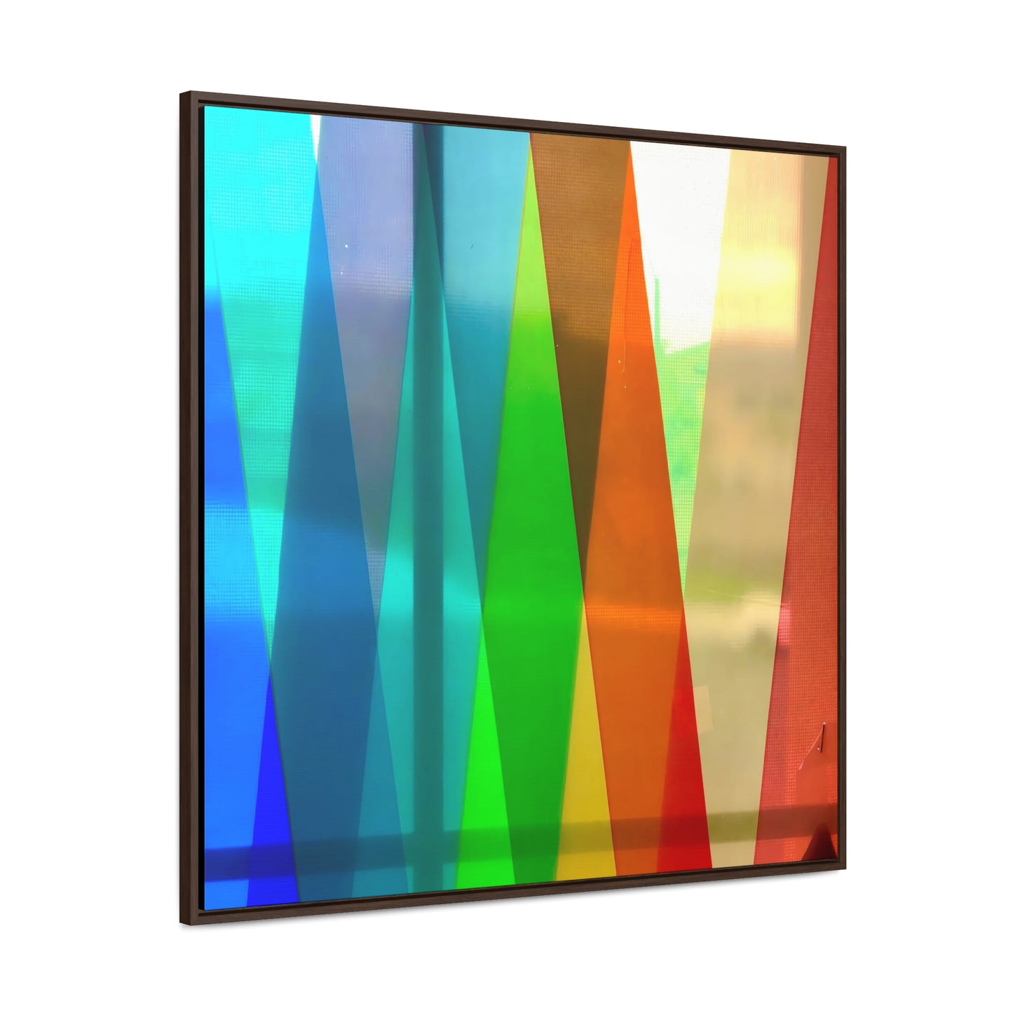 Color Stripes - Framed Gallery Canvas