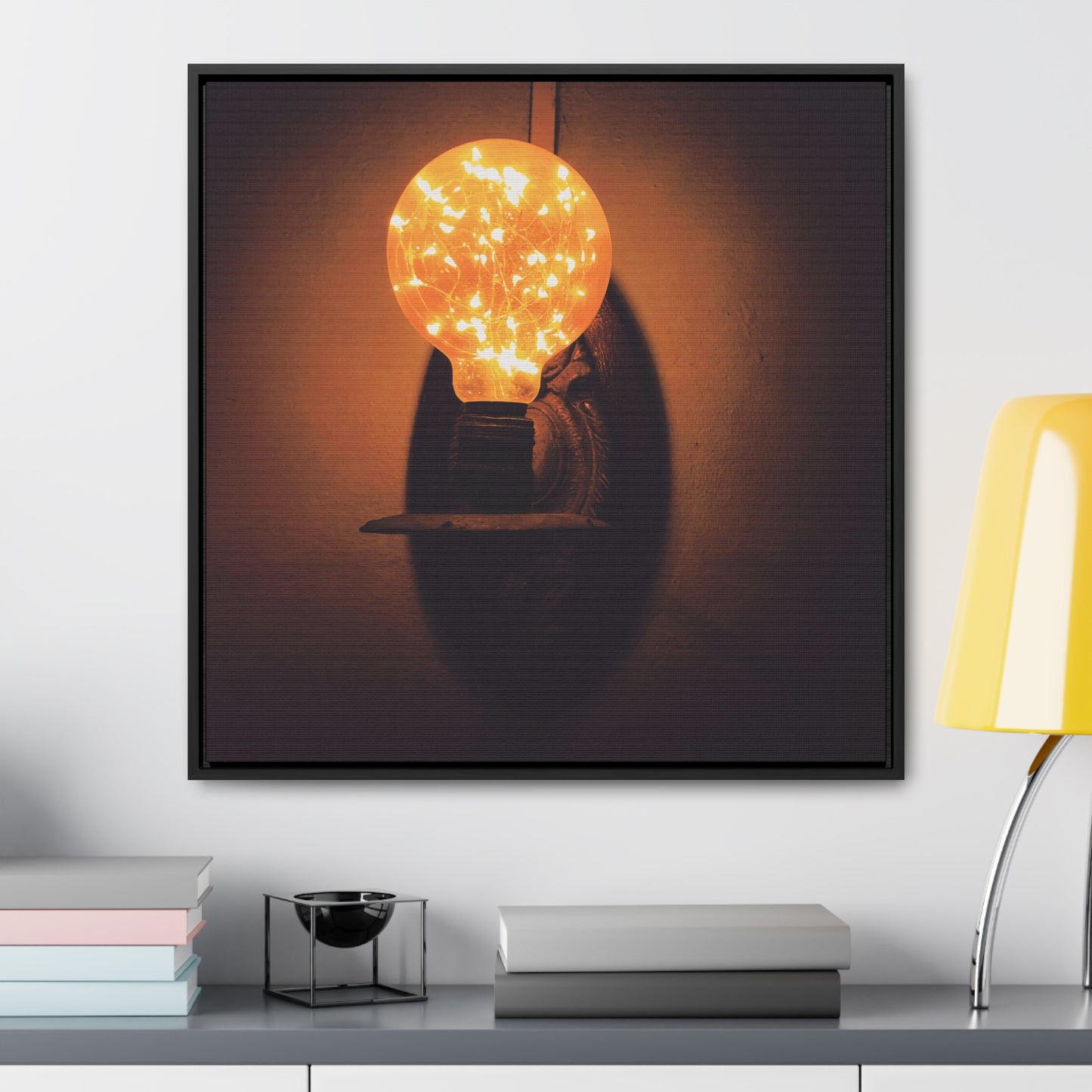 Lightbulb - Framed Gallery Canvas