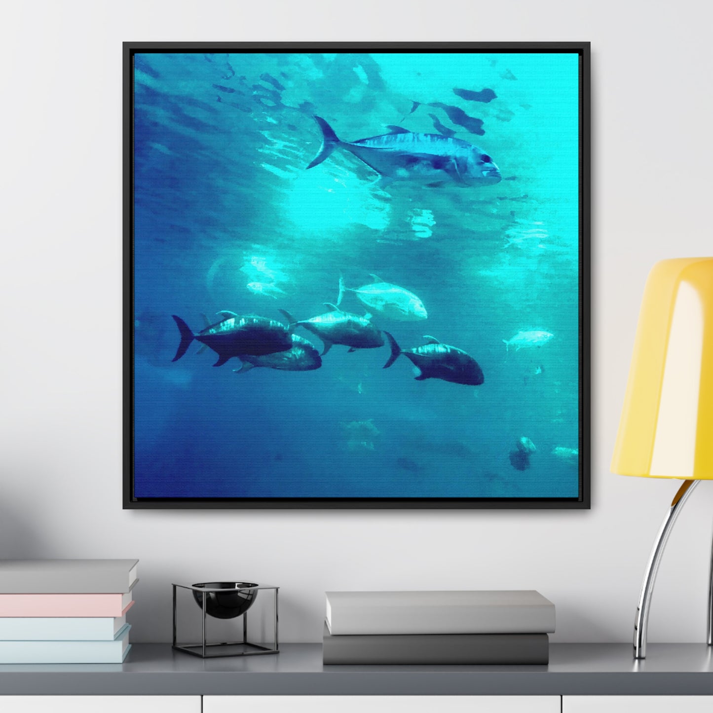 Fish Family - Framed Gallery Canvas