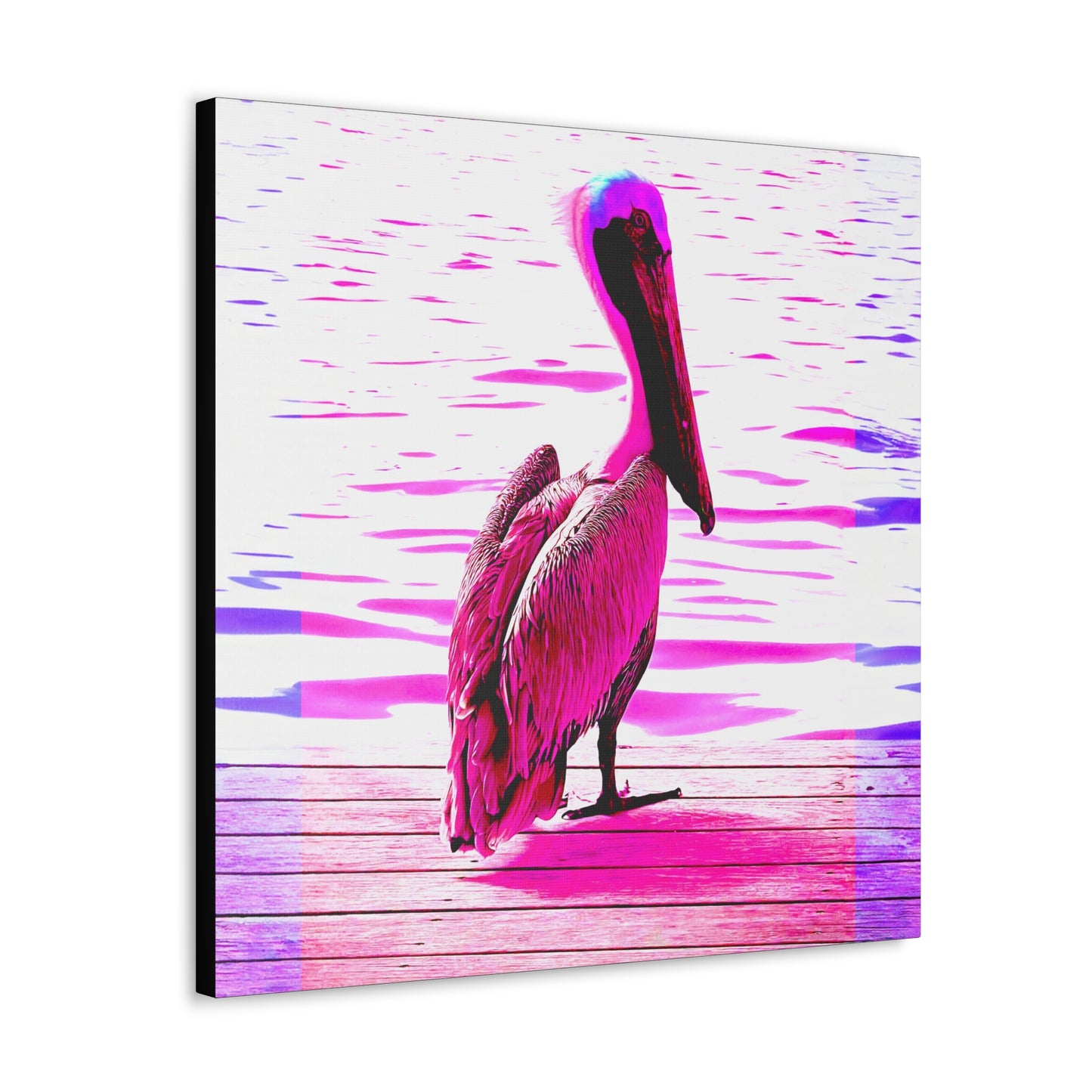 Pelican Bright Pink - Gallery Canvas