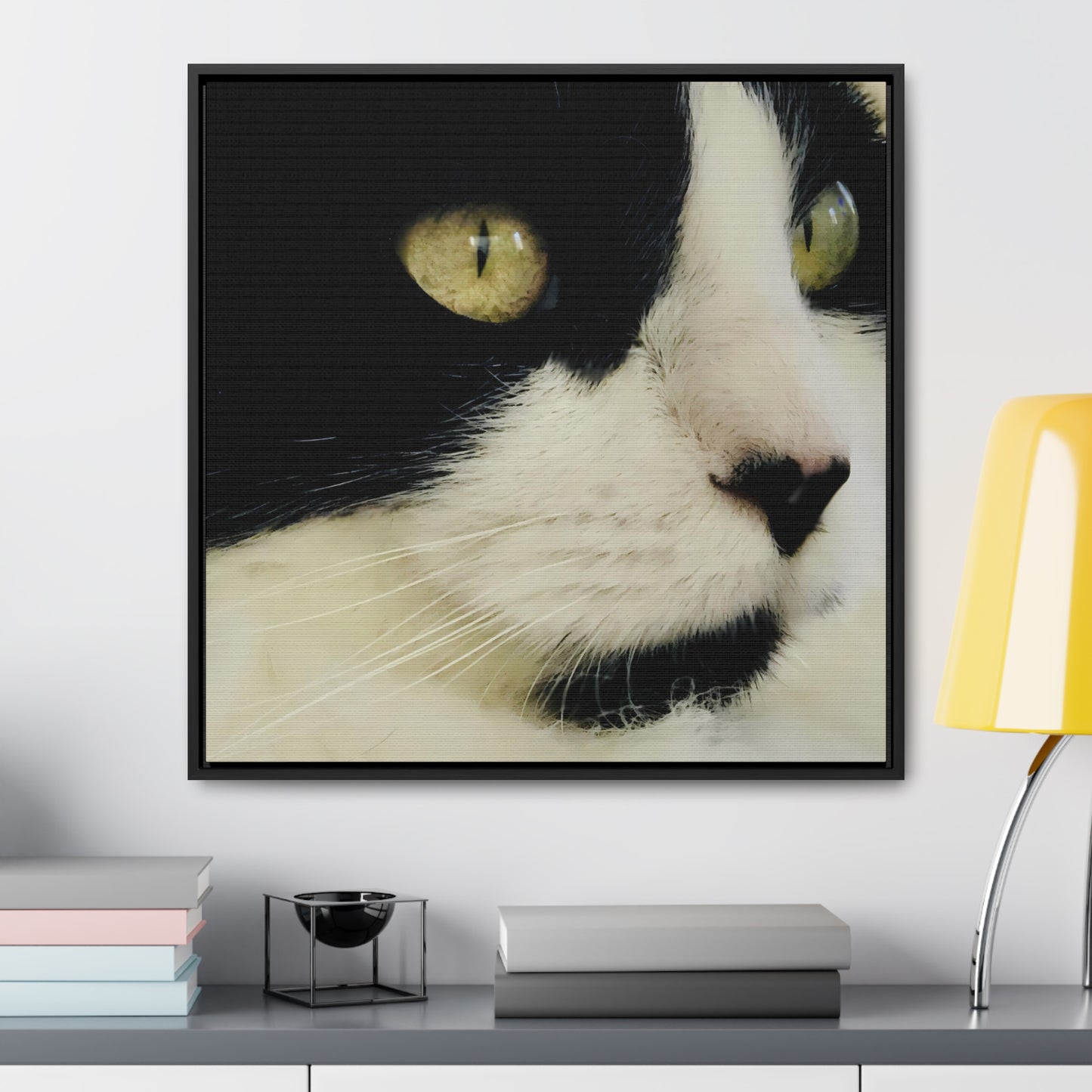 Cat Eyes - Framed Gallery Canvas