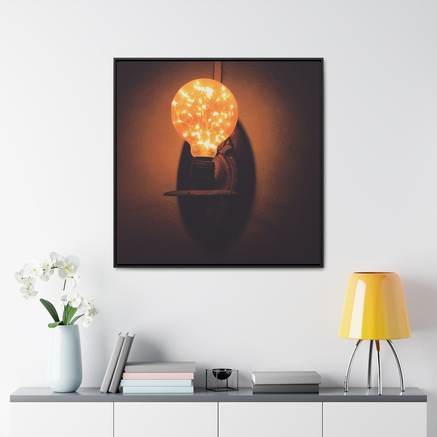 Lightbulb - Framed Gallery Canvas
